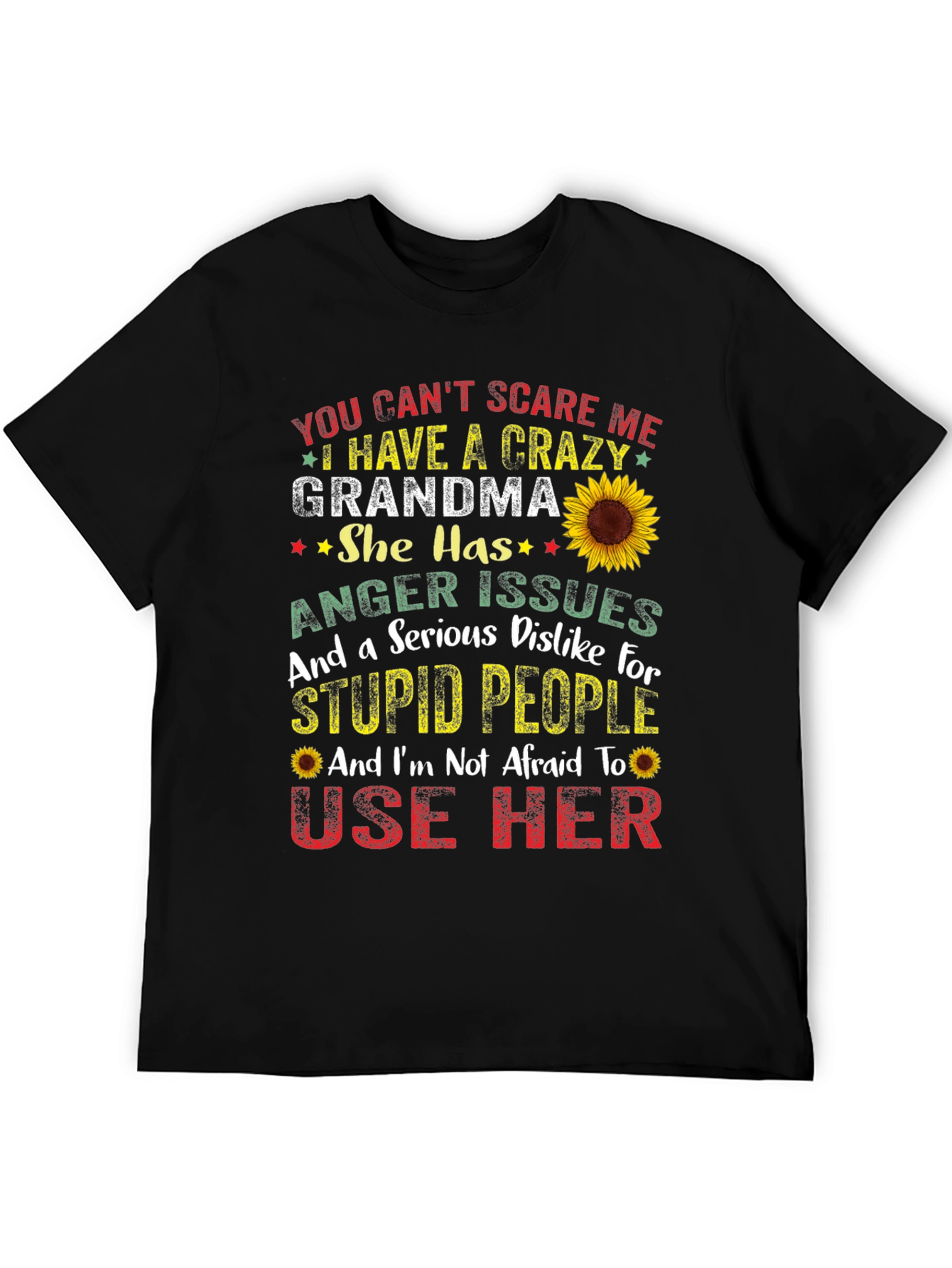 Crazy Grandma T-Shirt: Funny Novelty Graphic Tee