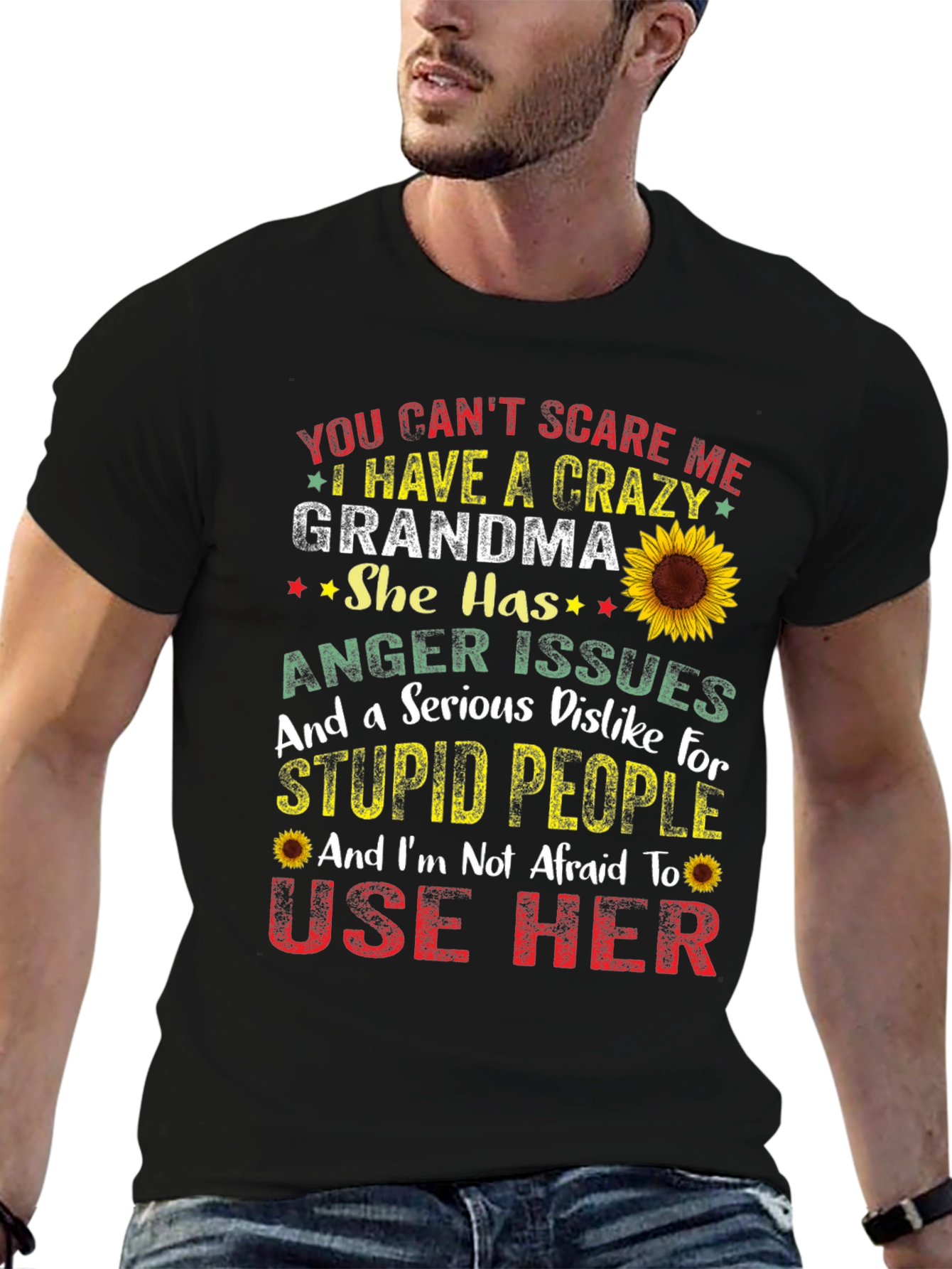Crazy Grandma T-Shirt: Funny Novelty Graphic Tee