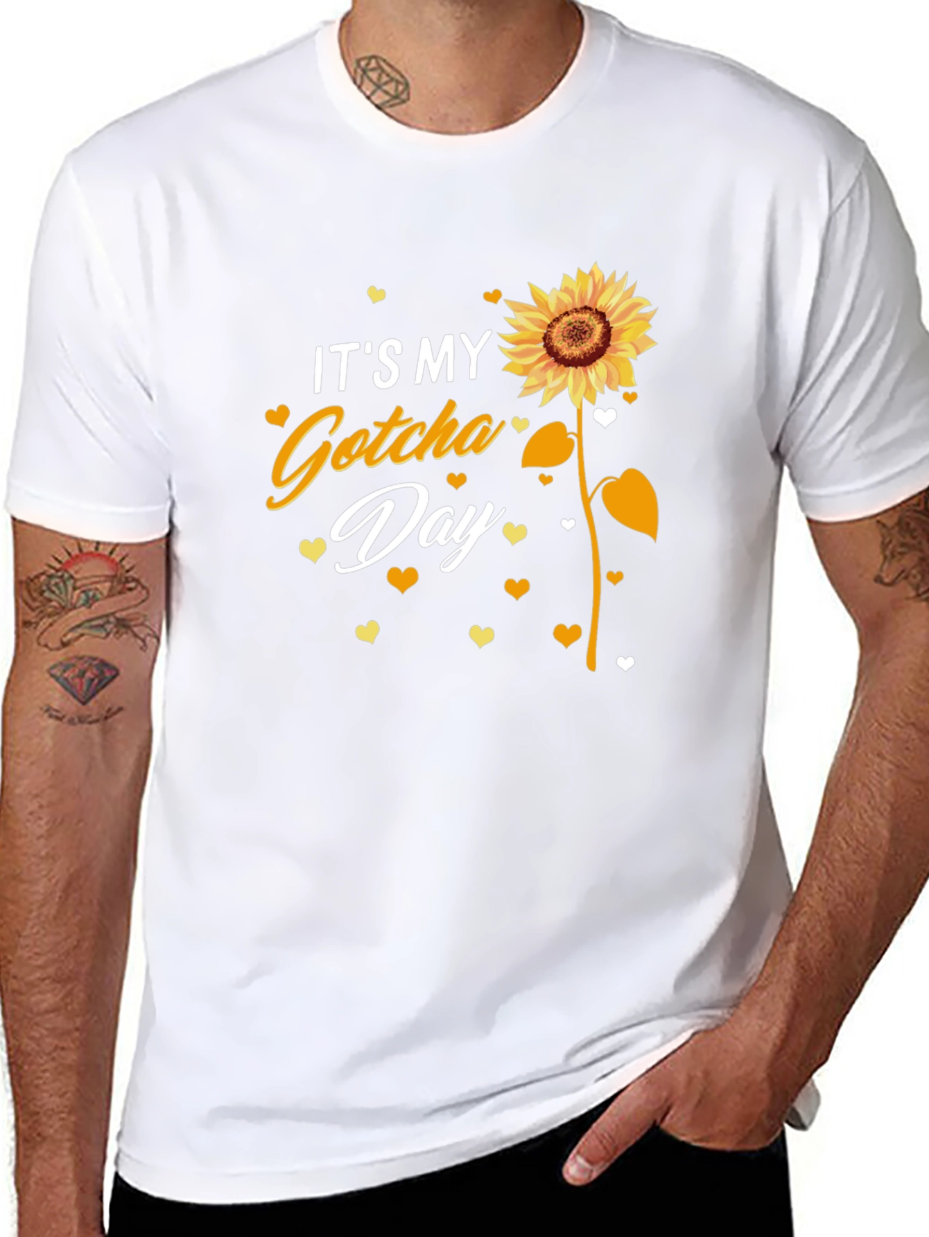 Its My Gotcha Day Sunflower Graphic Tee