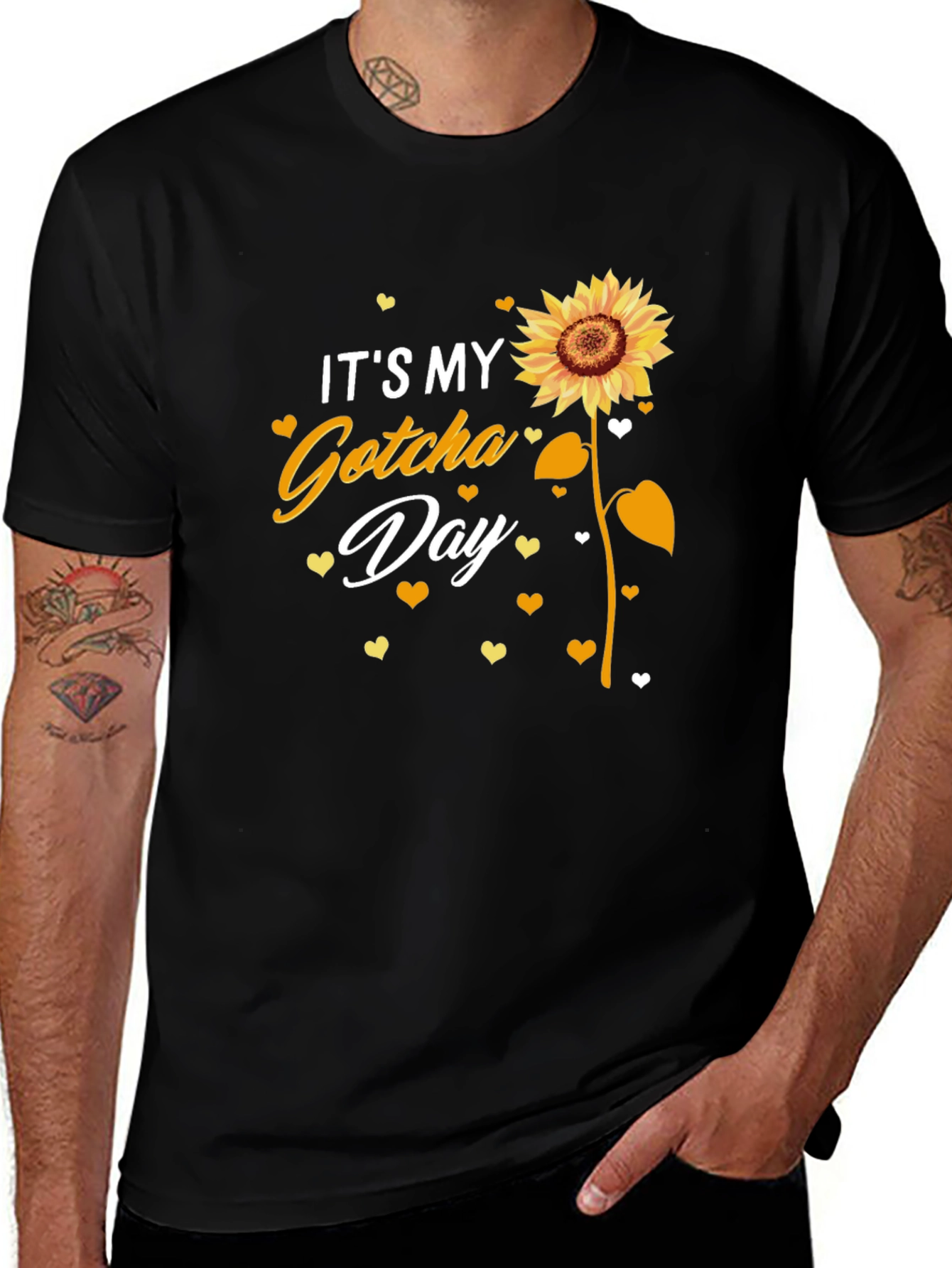 Its My Gotcha Day Sunflower Graphic Tee