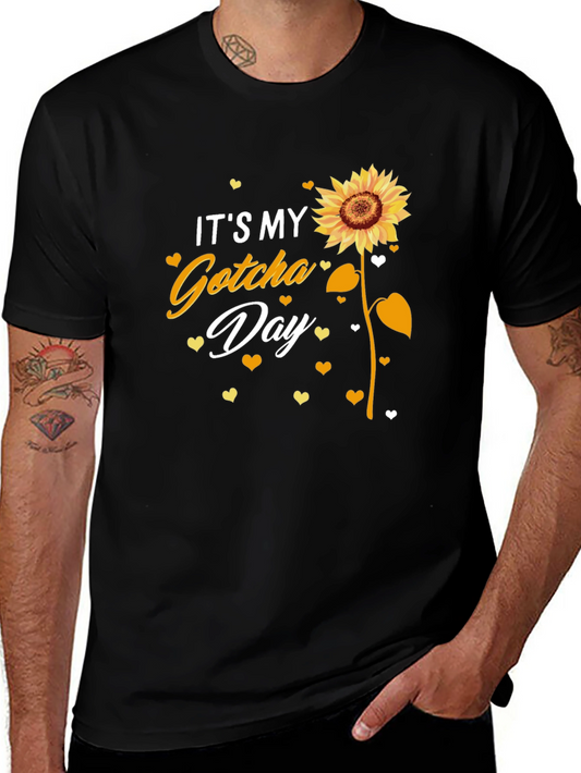 Its My Gotcha Day Sunflower Graphic Tee