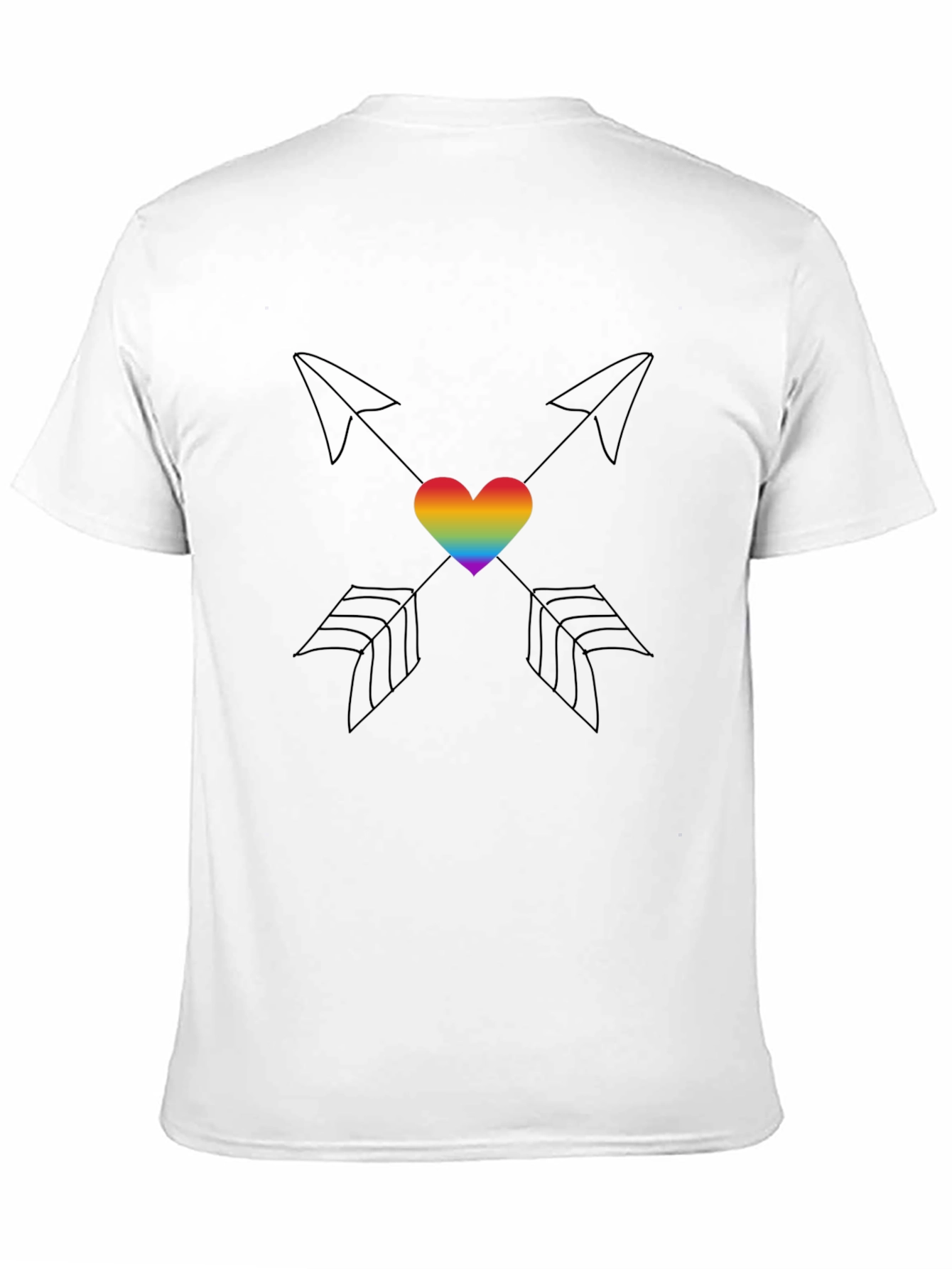 Heart & Arrows Graphic T-Shirt - Black