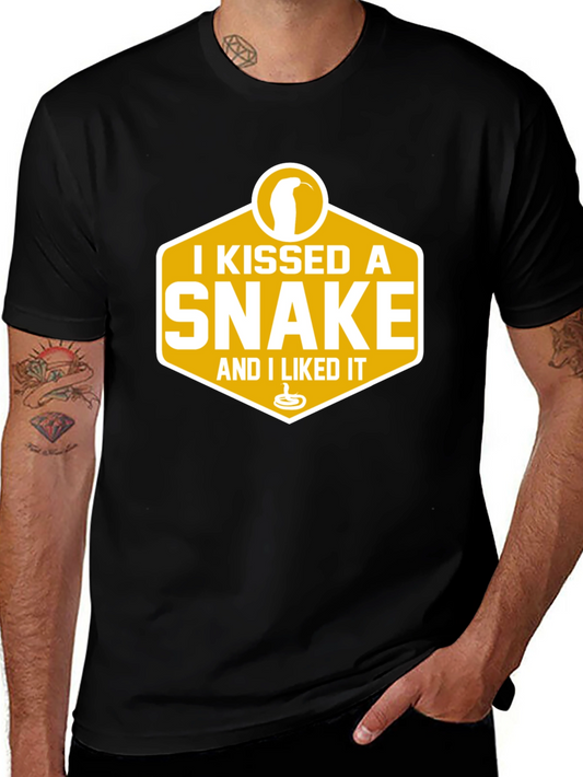 I Kissed A Snake T-Shirt - Funny Graphic Tee