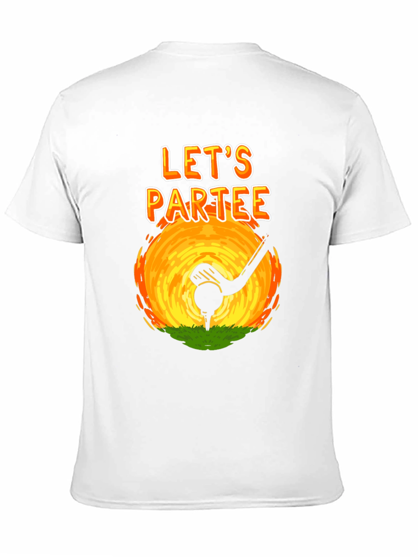 Lets Partee Golf T-Shirt - Novelty Design
