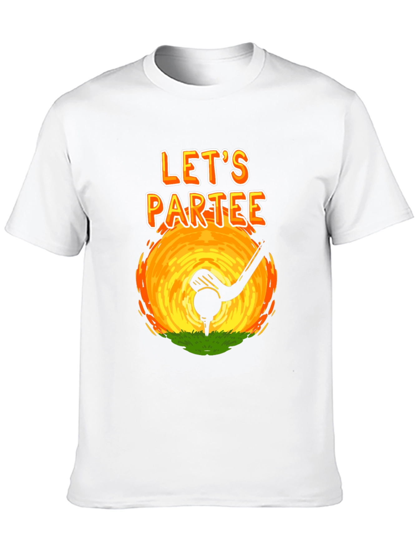 Lets Partee Golf T-Shirt - Novelty Design