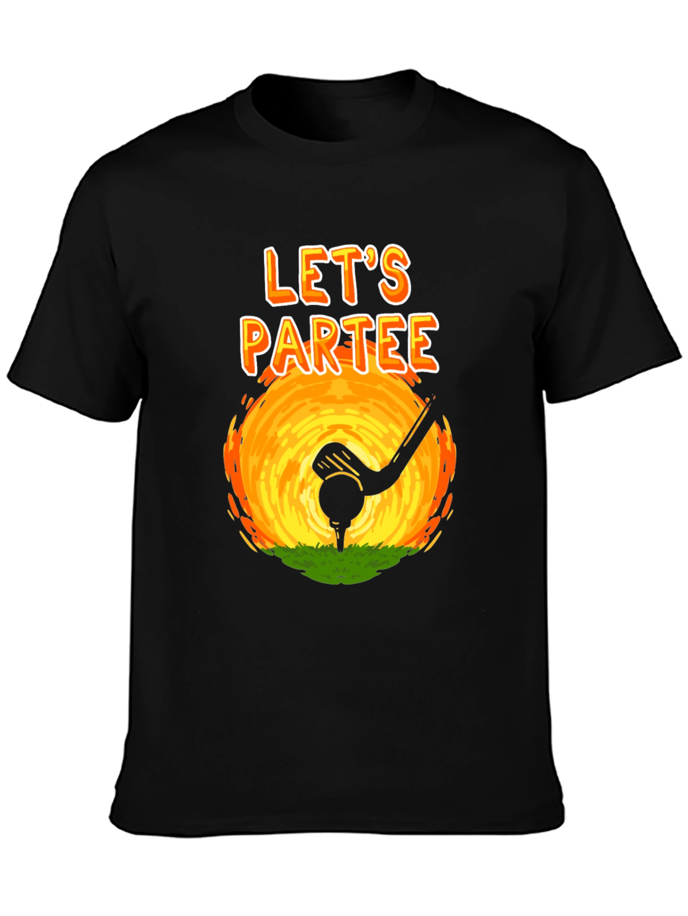 Lets Partee Golf T-Shirt - Novelty Design