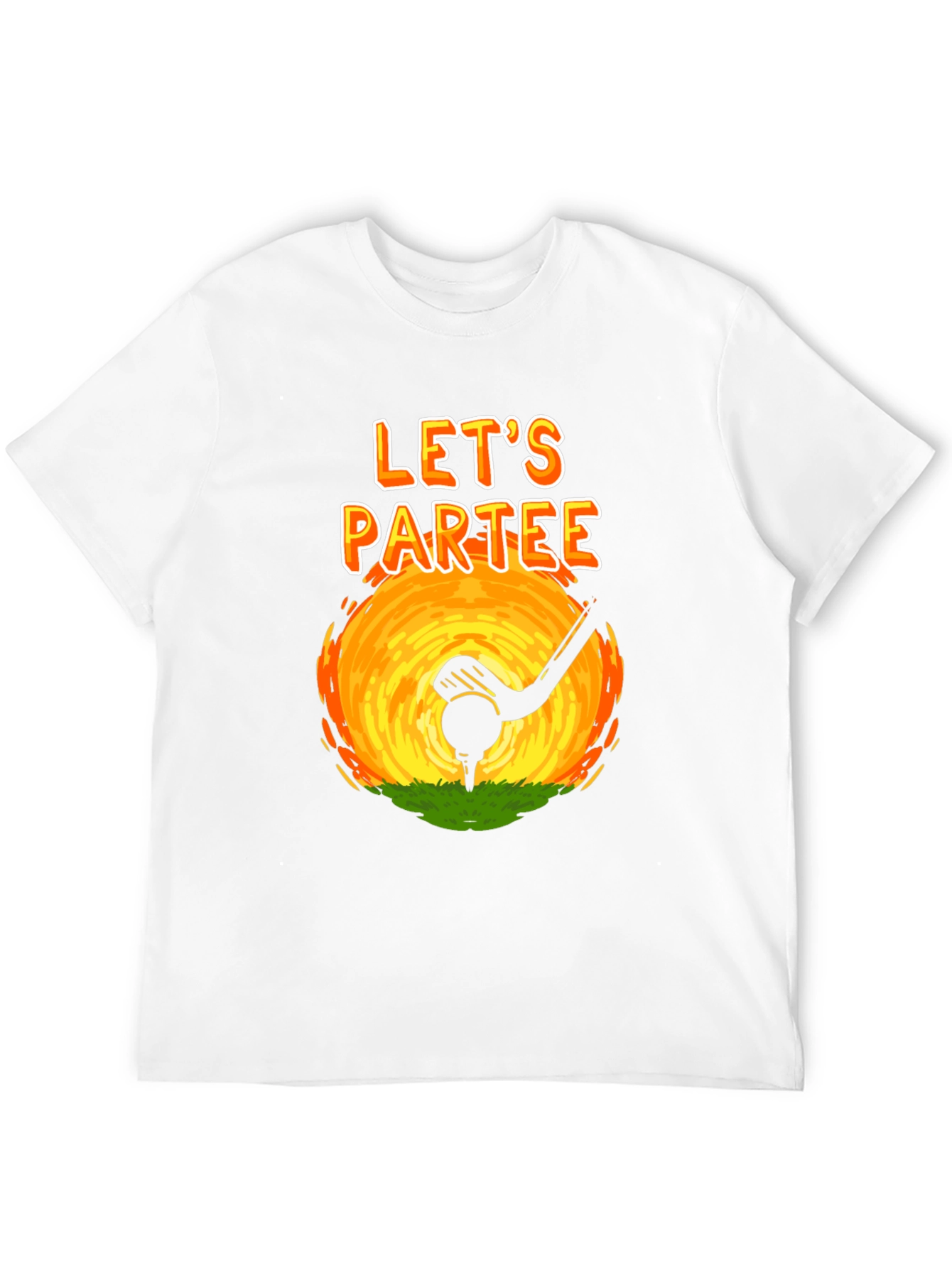 Lets Partee Golf T-Shirt - Novelty Design