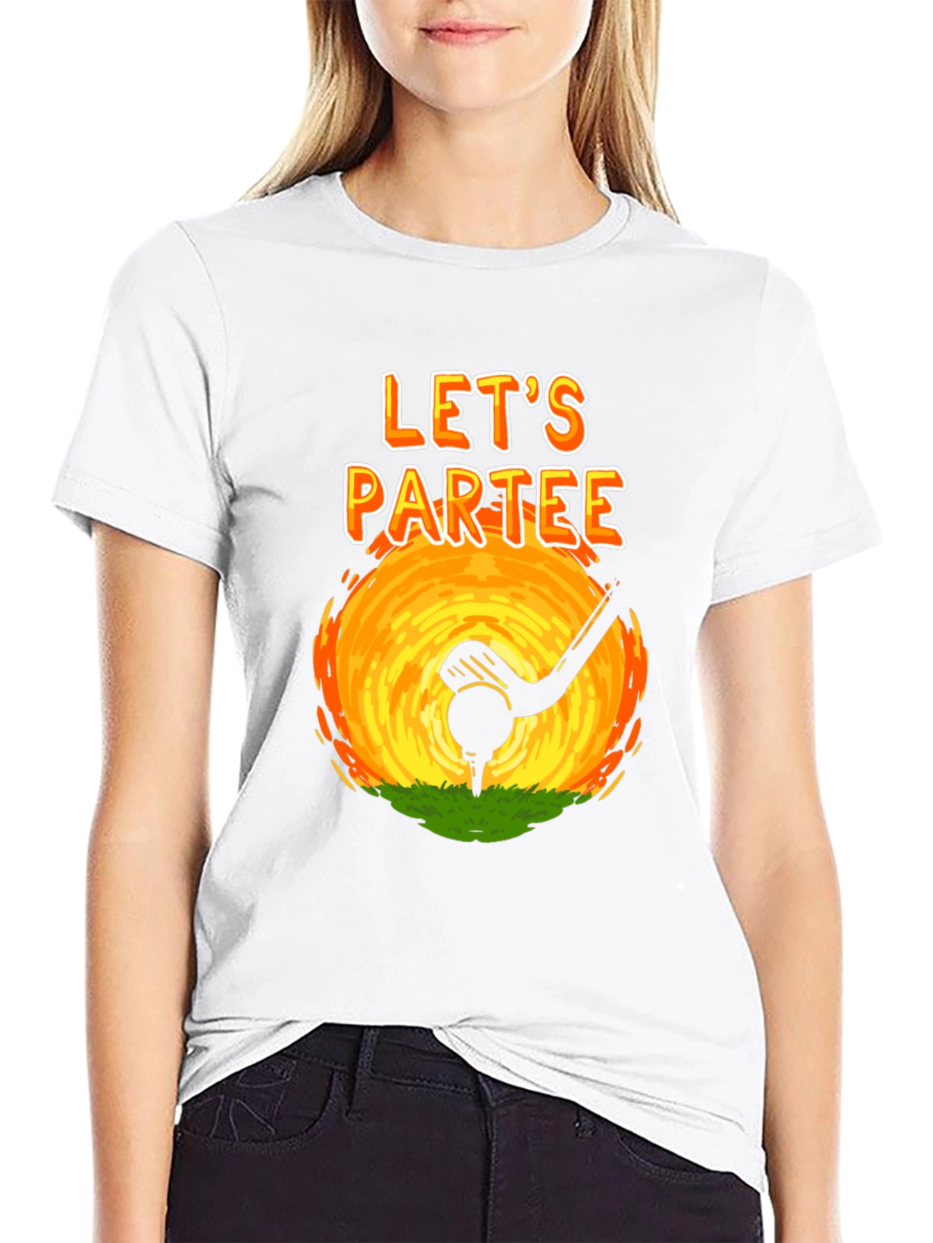 Lets Partee Golf T-Shirt - Novelty Design