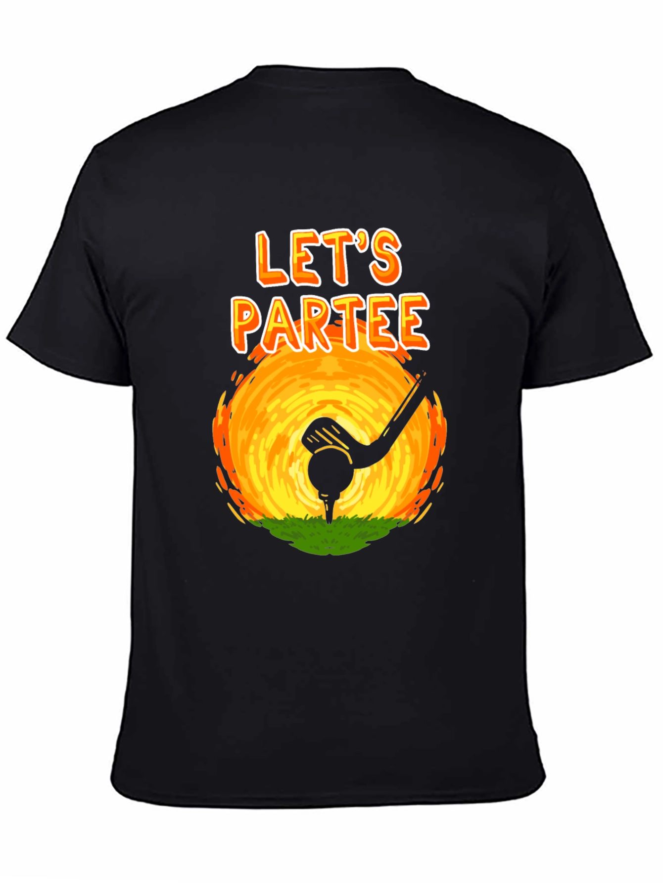 Lets Partee Golf T-Shirt - Novelty Design