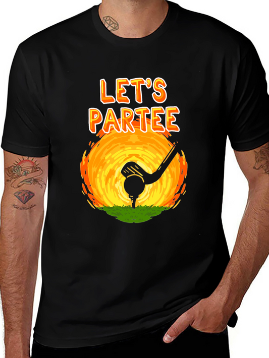 Lets Partee Golf T-Shirt - Novelty Design