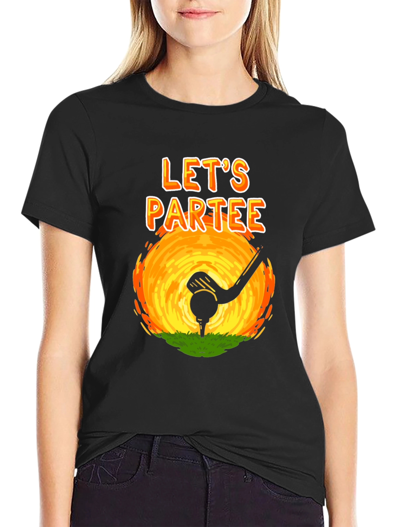 Lets Partee Golf T-Shirt - Novelty Design