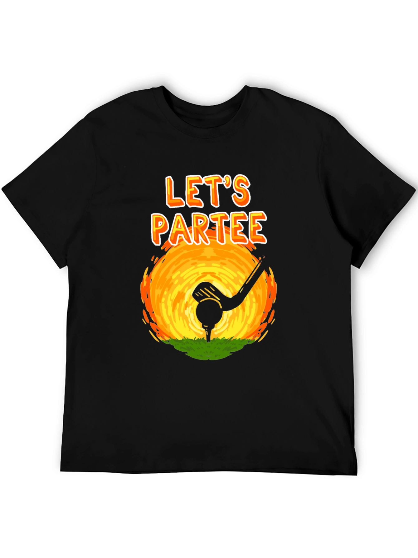 Lets Partee Golf T-Shirt - Novelty Design
