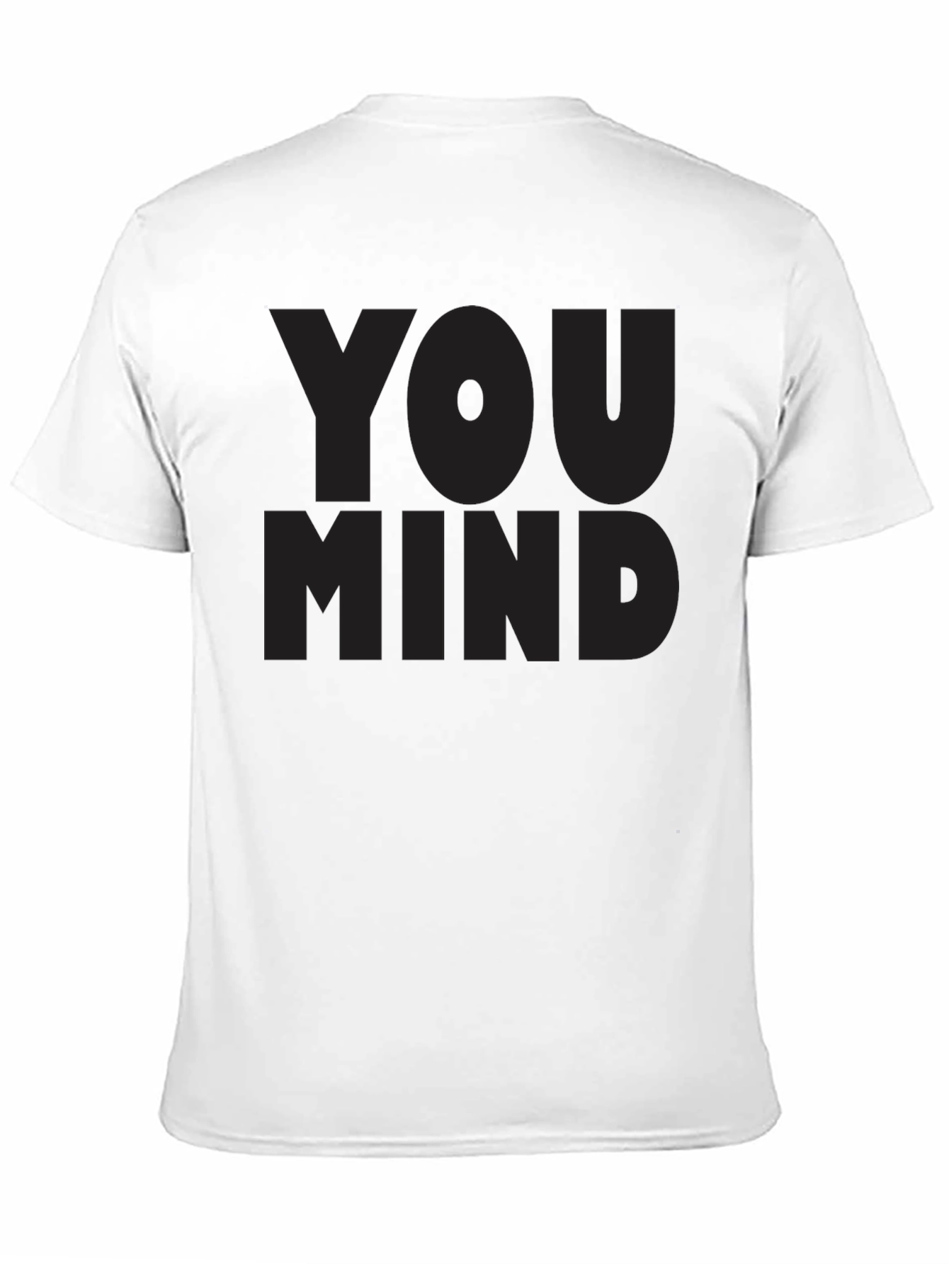 Mens You Mind? Black Graphic Tee
