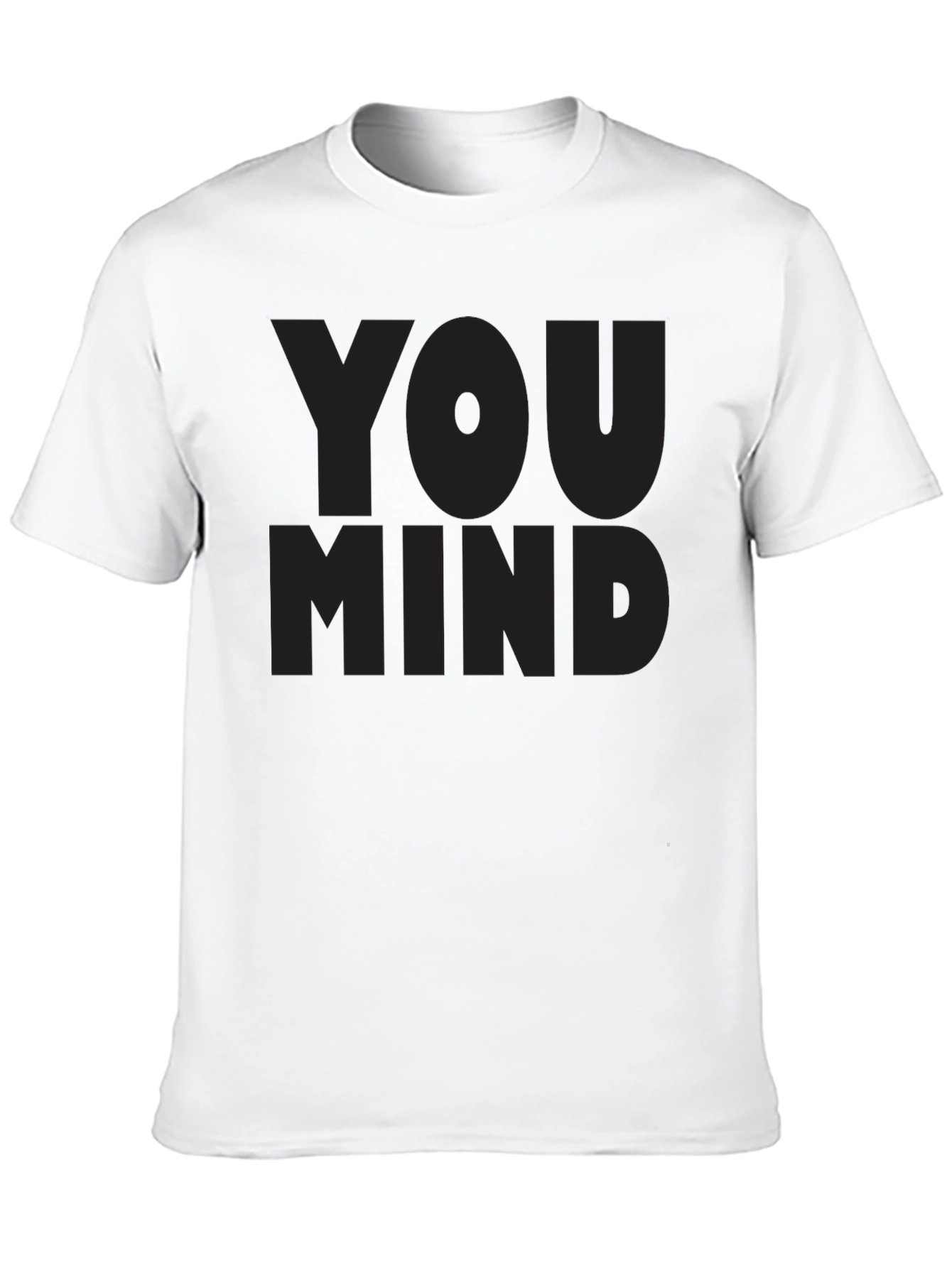 Mens You Mind? Black Graphic Tee