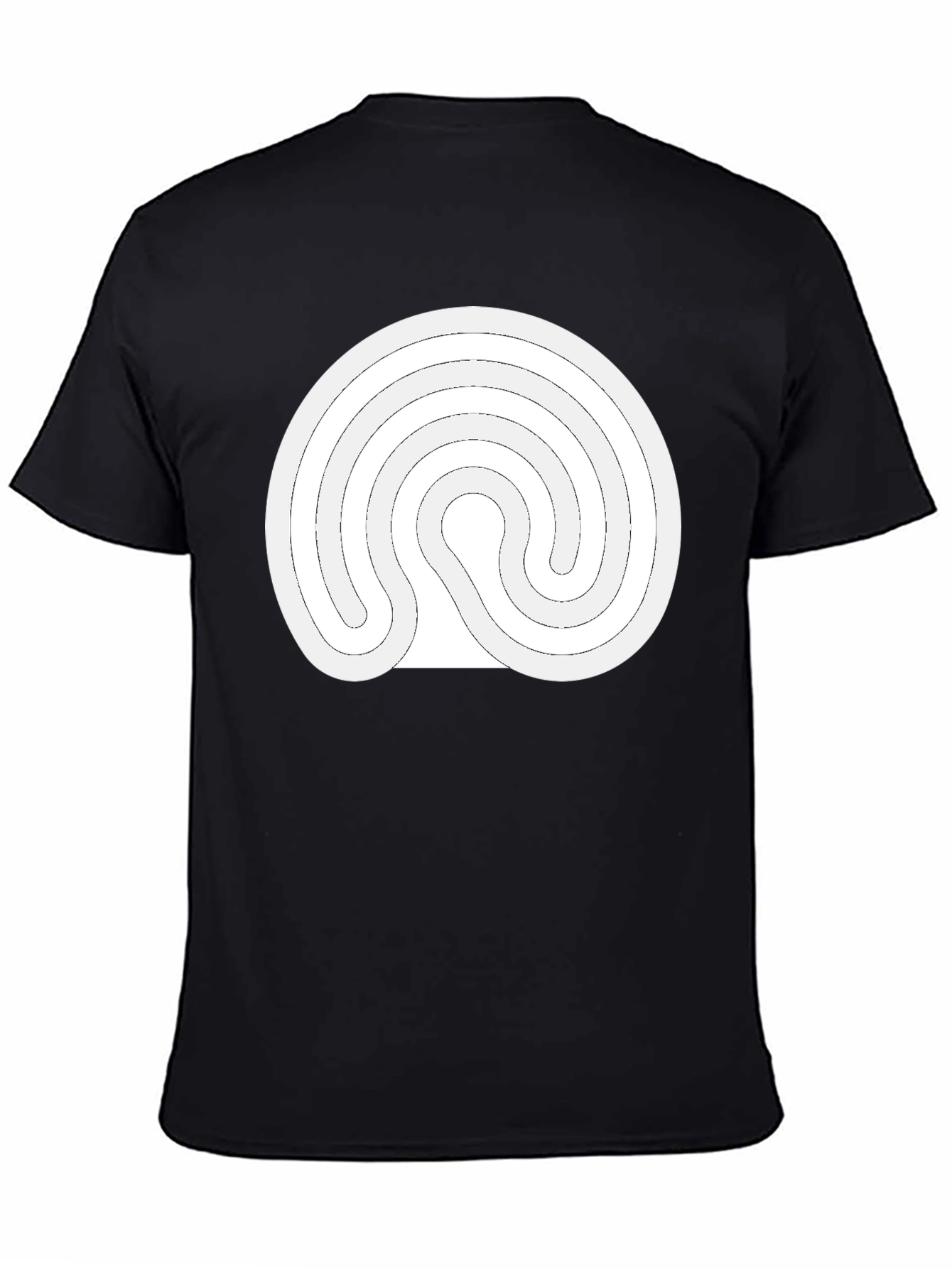 Labyrinth Design Black T-Shirt