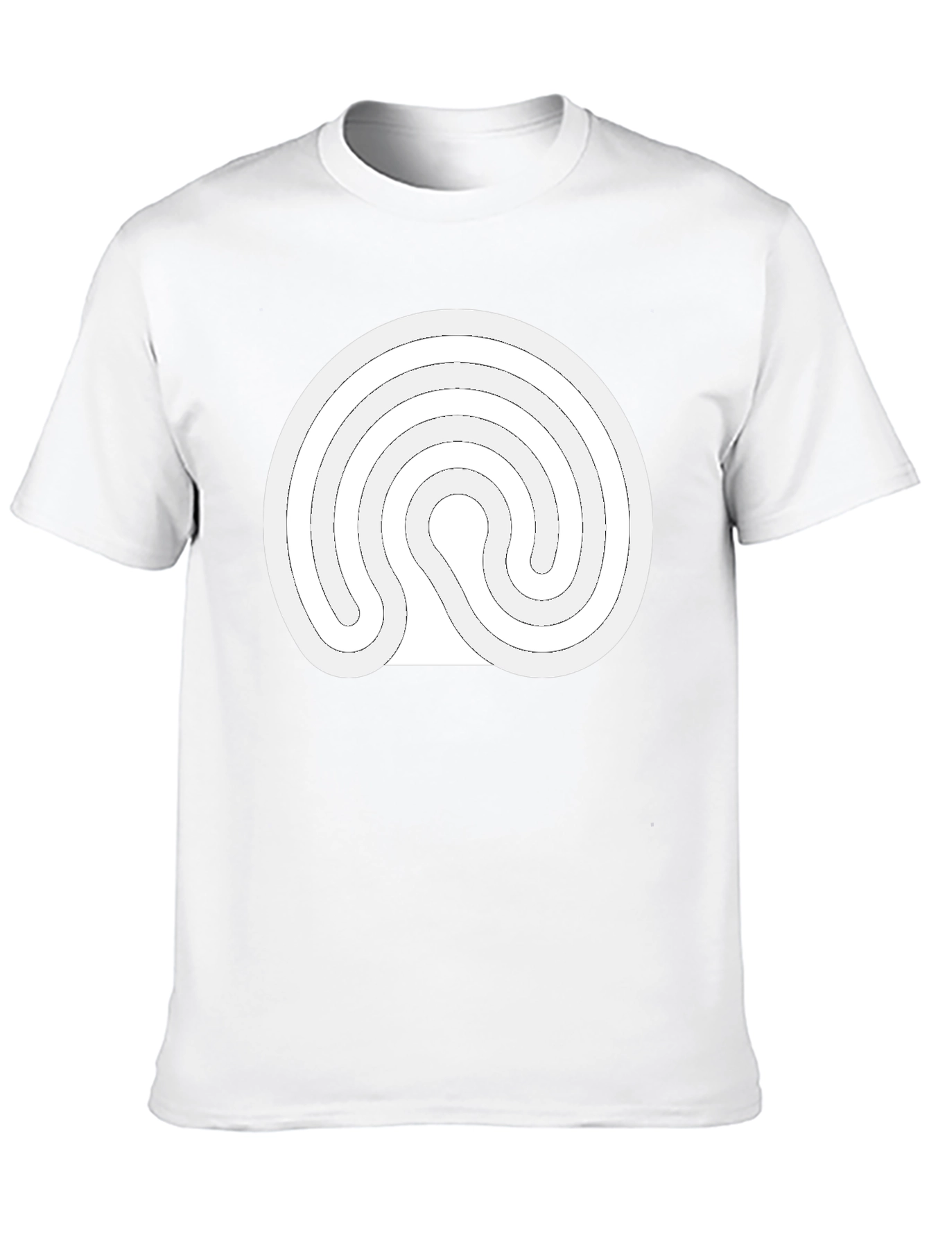 Labyrinth Design Black T-Shirt