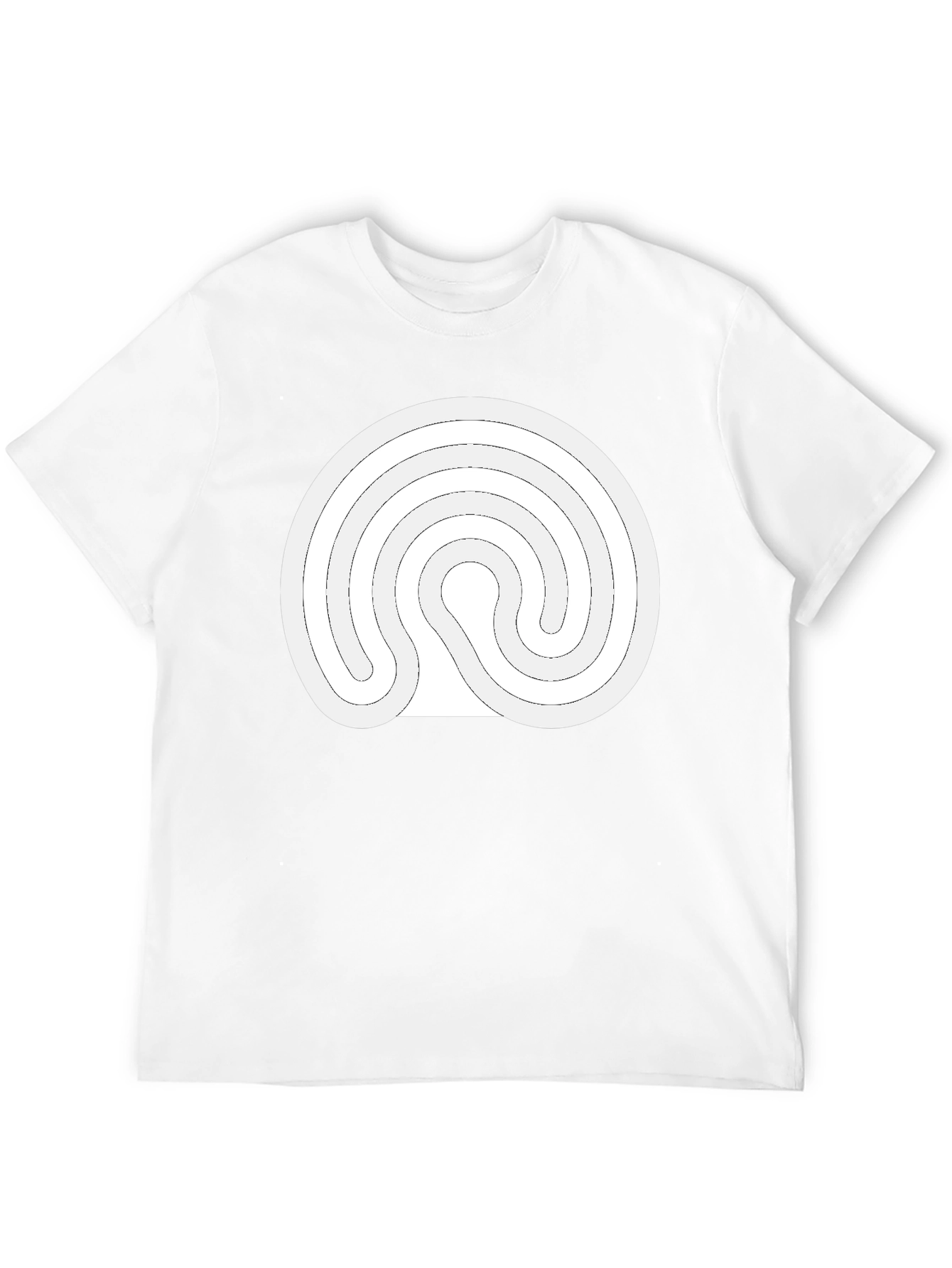 Labyrinth Design Black T-Shirt