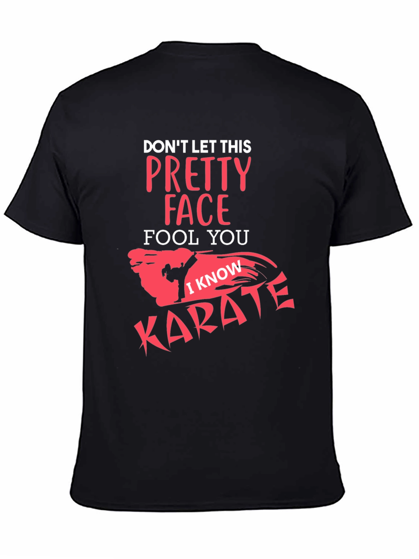 Pretty Face Karate Graphic Tee - Black