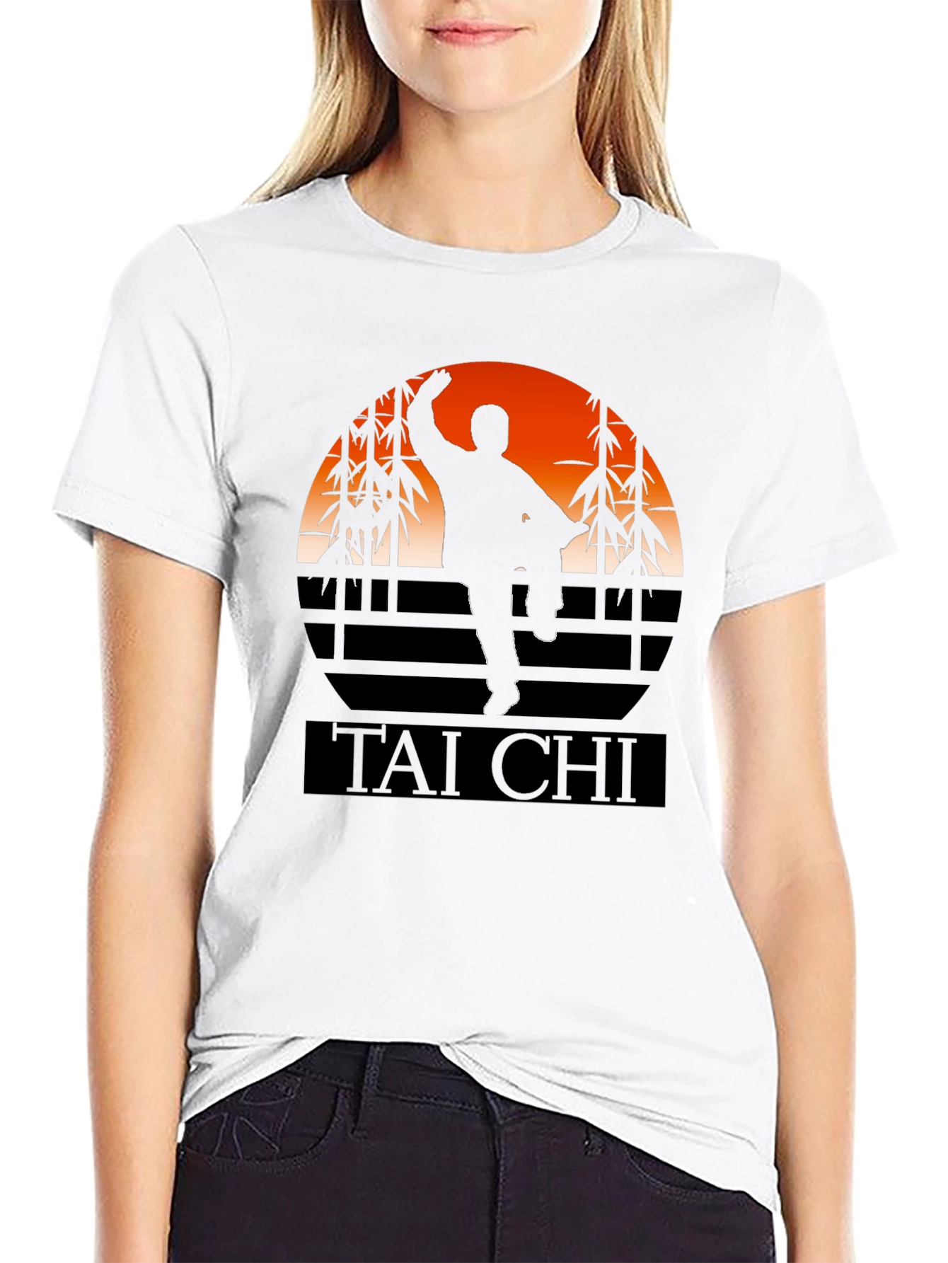 Tai Chi Silhouette Graphic Tee - Martial Arts T-Shirt