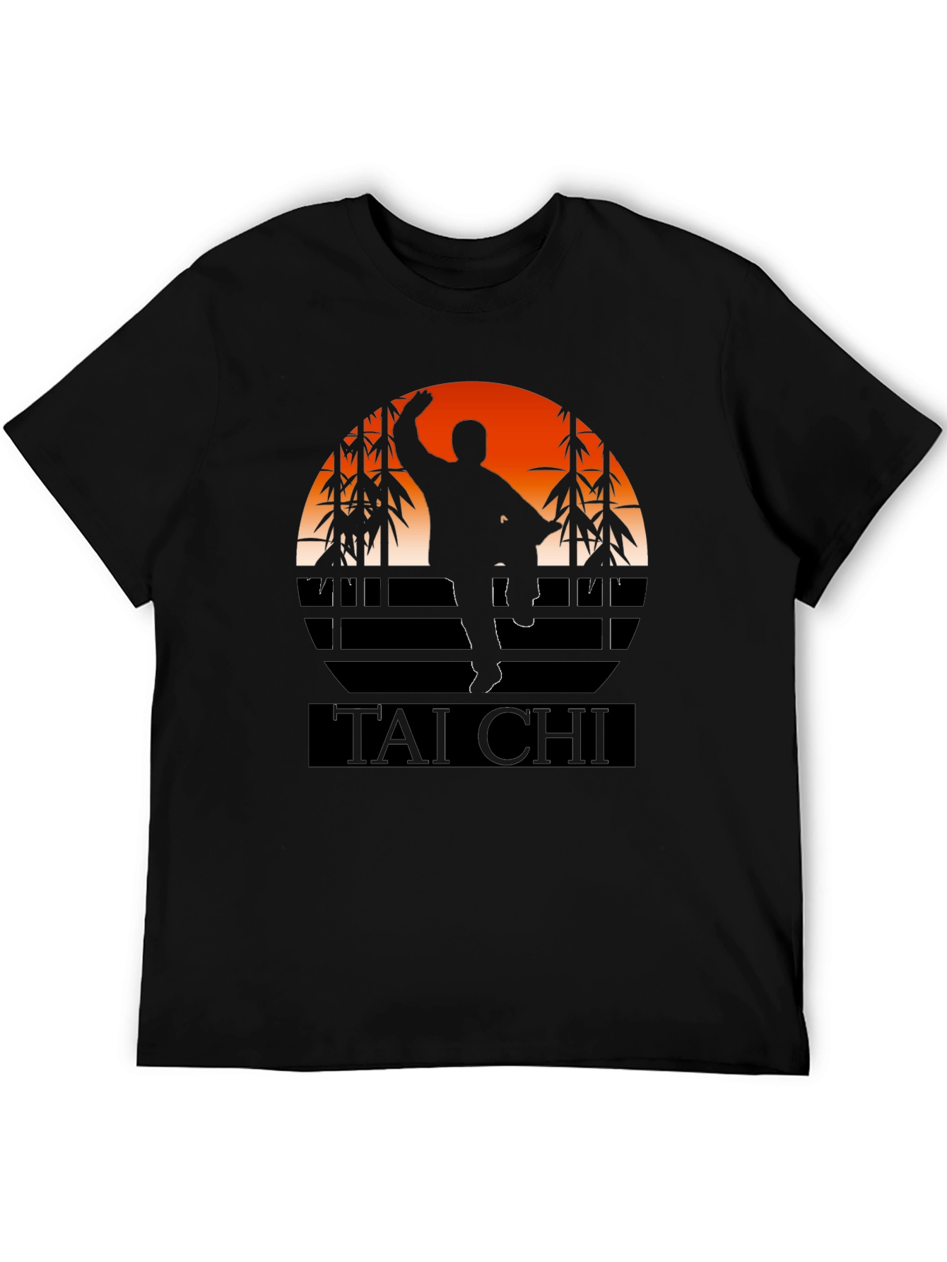 Tai Chi Silhouette Graphic Tee - Martial Arts T-Shirt