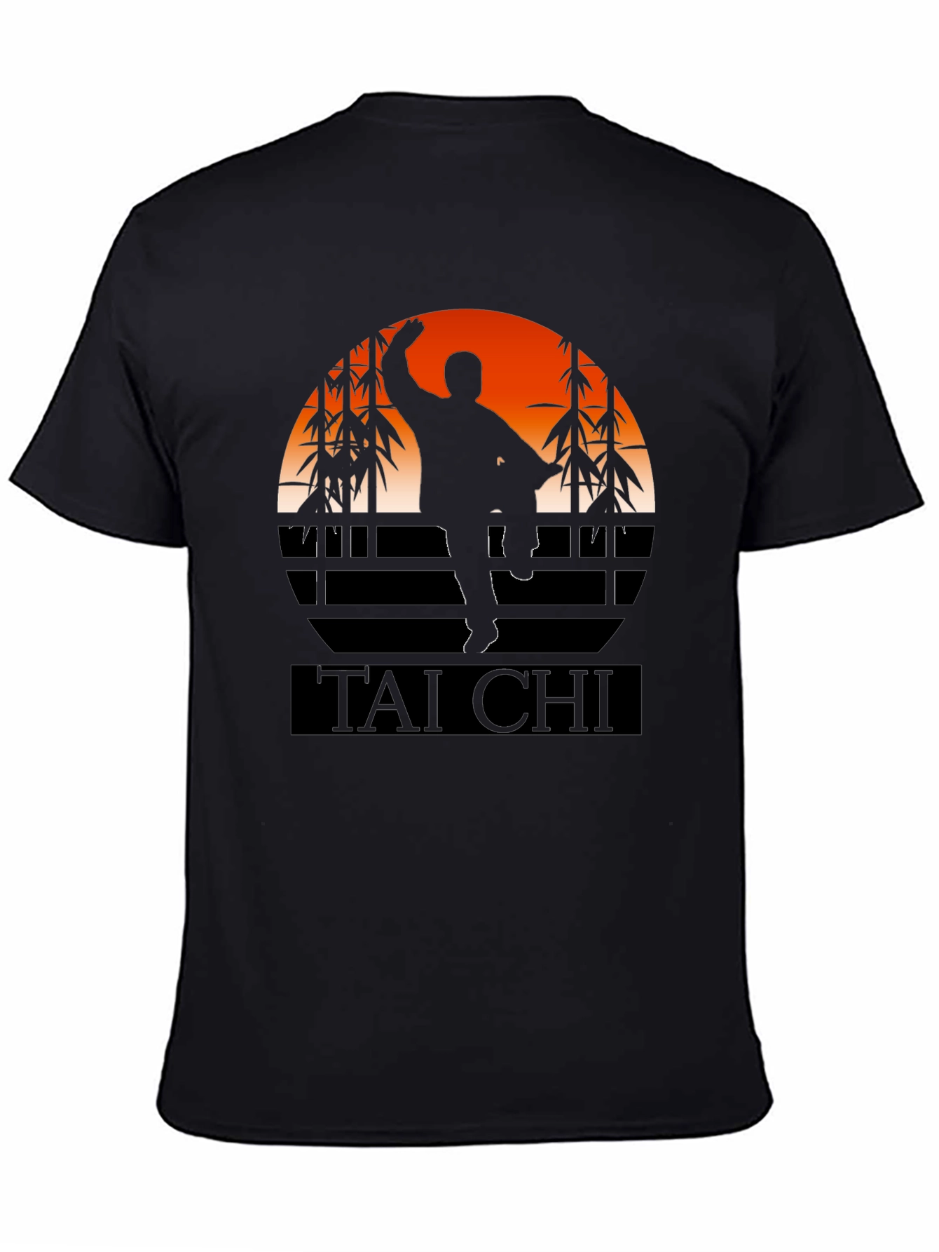 Tai Chi Silhouette Graphic Tee - Martial Arts T-Shirt