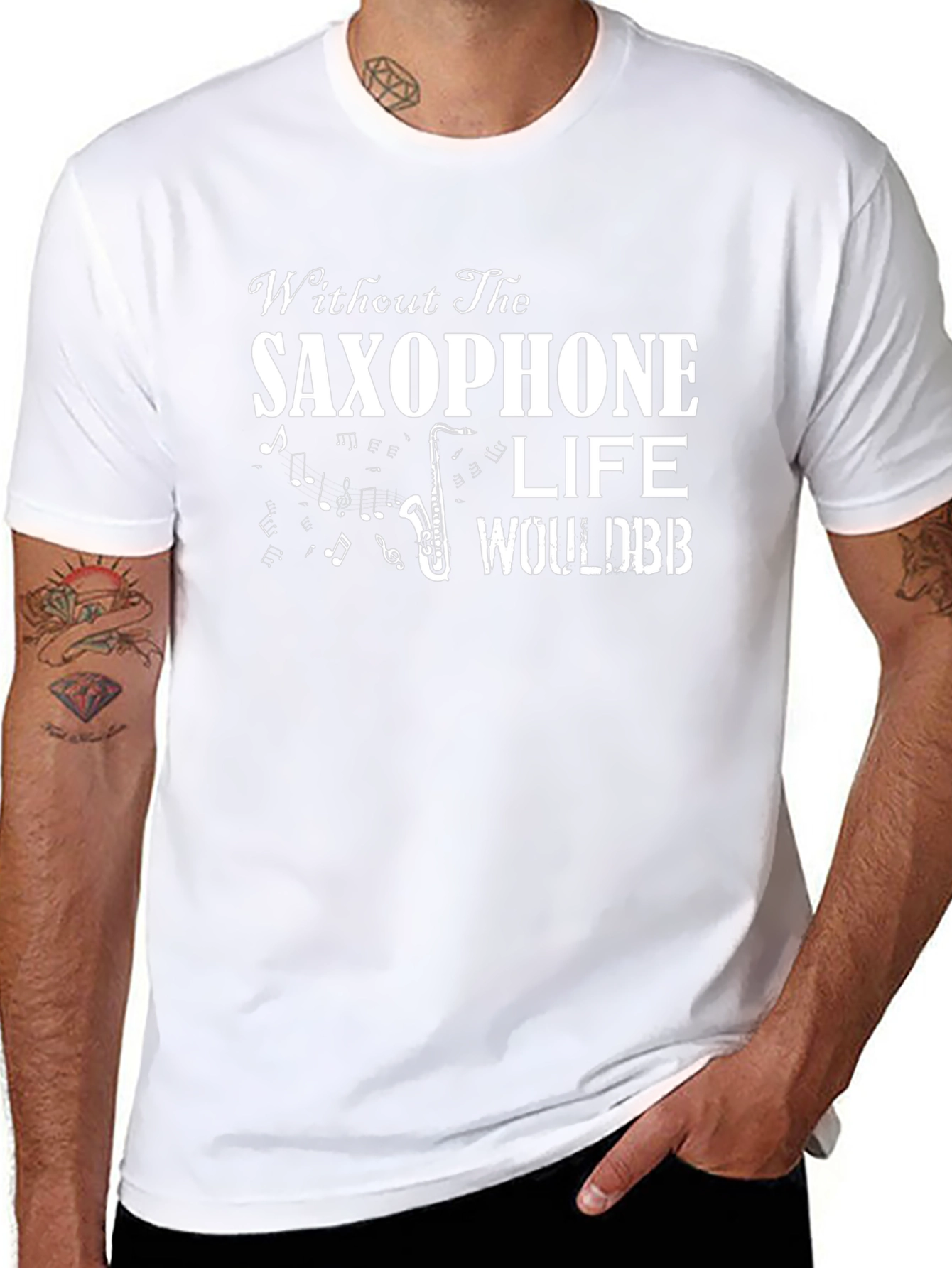 Saxophone Life Music T-Shirt - Unique Design