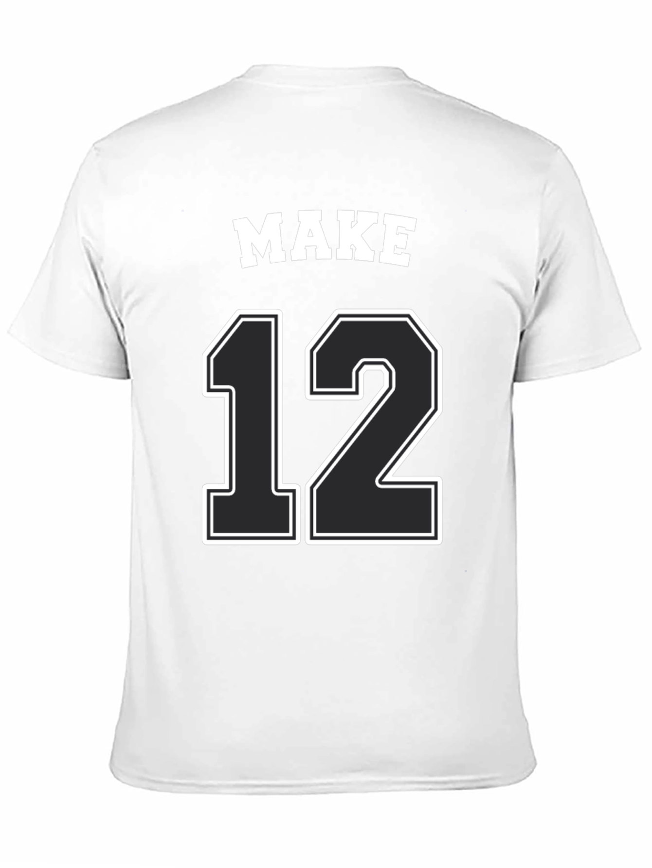 MAKE 12 Graphic Tee - Black Jersey T-Shirt