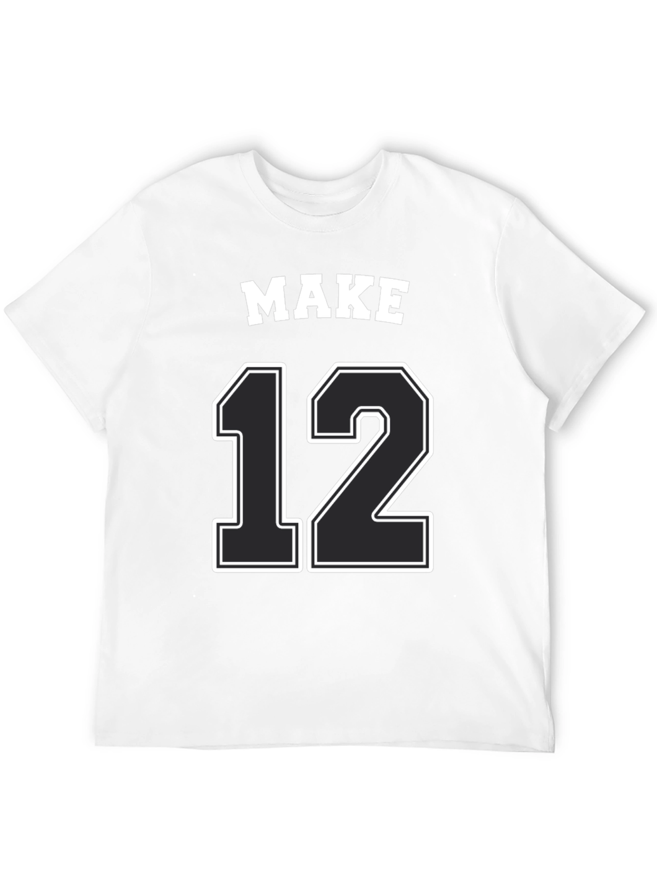 MAKE 12 Graphic Tee - Black Jersey T-Shirt