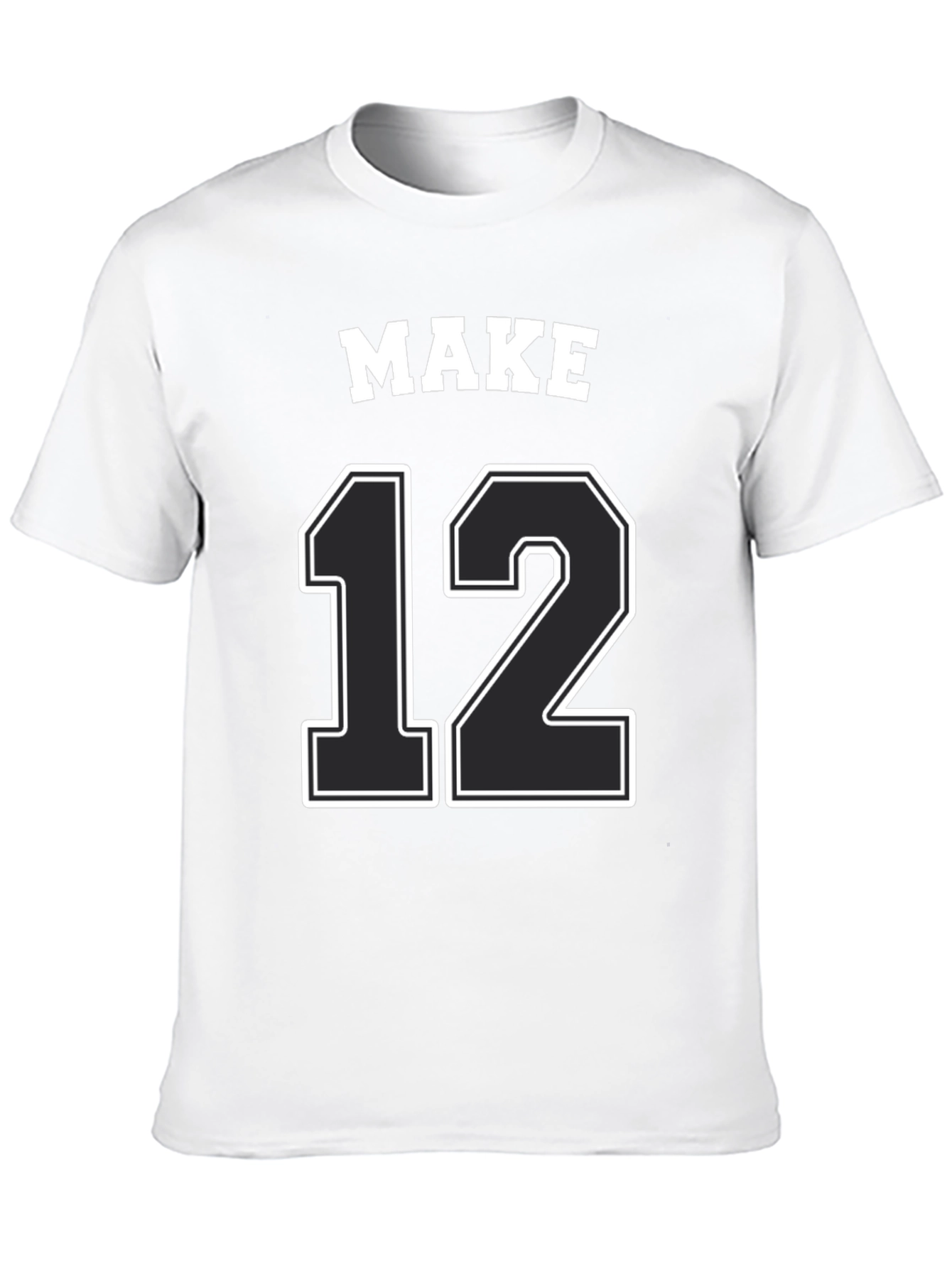 MAKE 12 Graphic Tee - Black Jersey T-Shirt