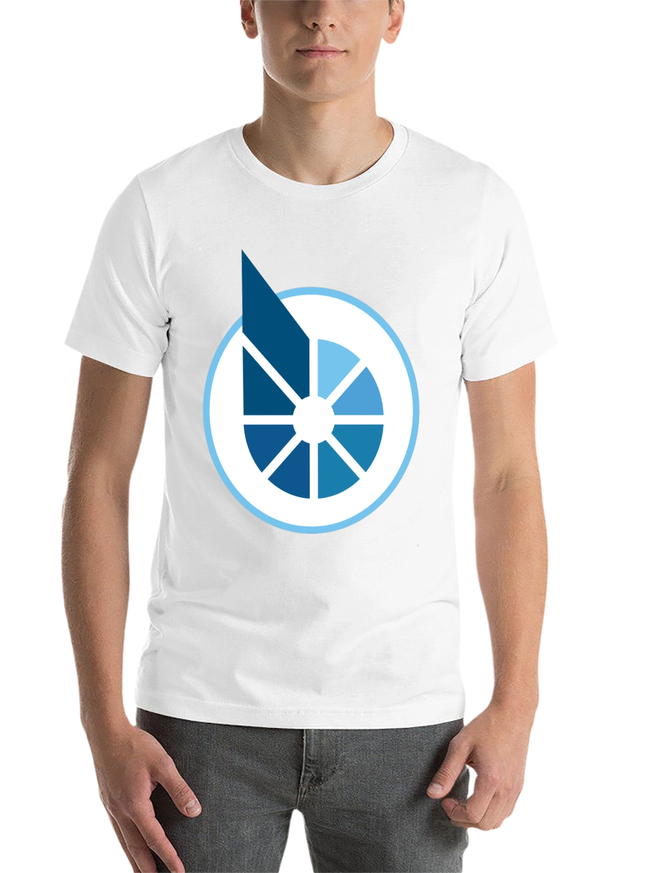 Modern Graphic Tee - Abstract Circle Design