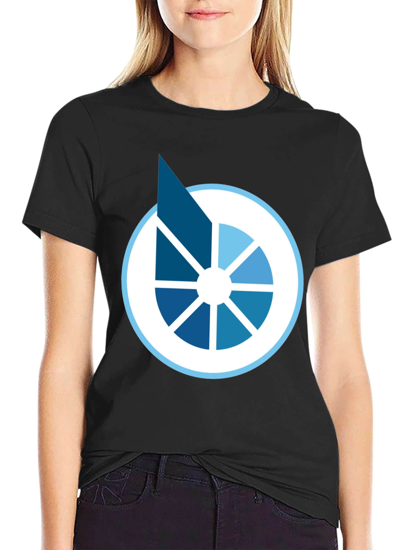 Modern Graphic Tee - Abstract Circle Design