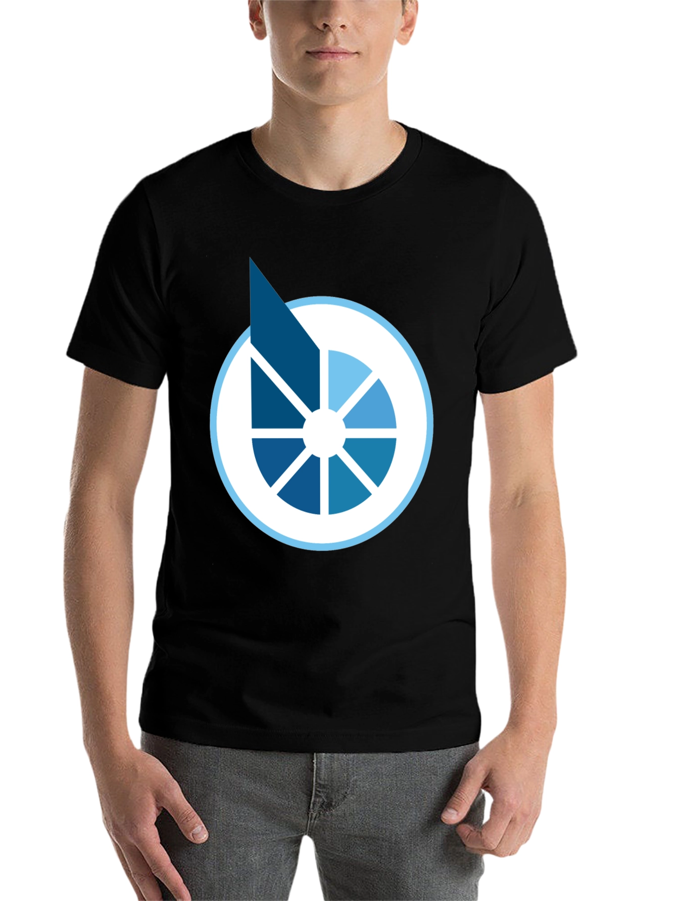 Modern Graphic Tee - Abstract Circle Design