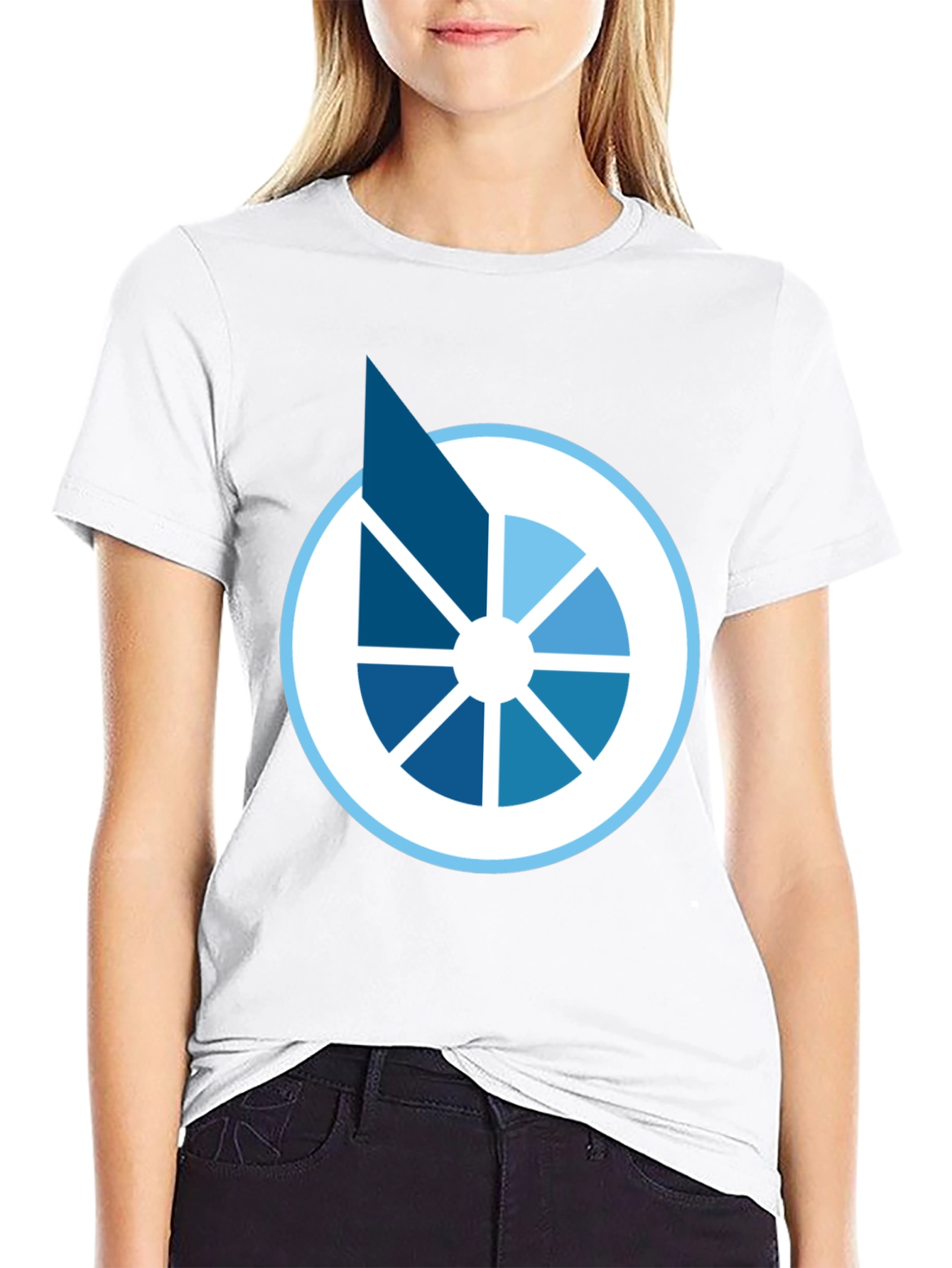 Modern Graphic Tee - Abstract Circle Design