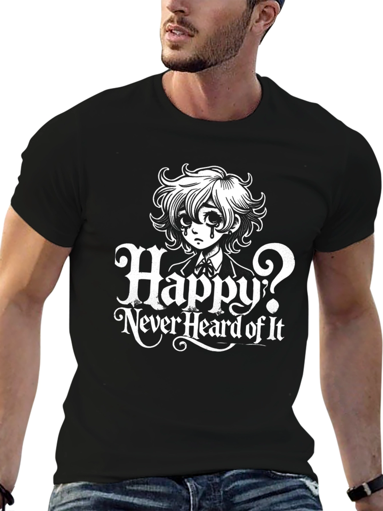 Happy? Never Heard Of It - Graphic Novelty T-Shirt