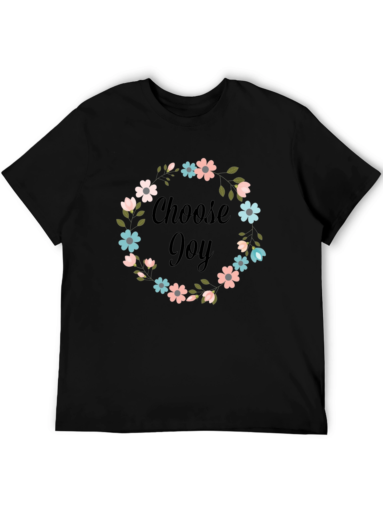 Choose Joy Floral Graphic T-Shirt