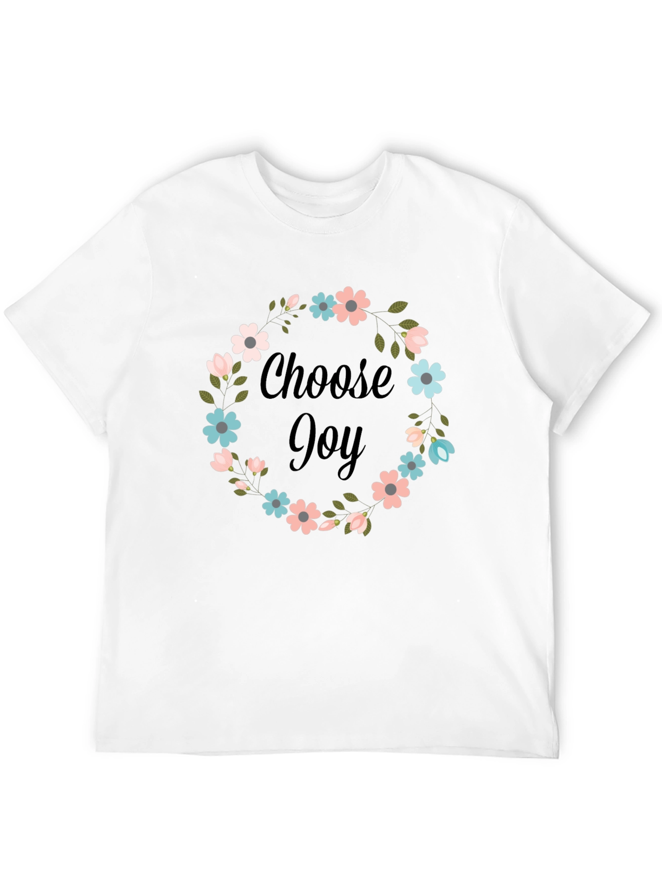 Choose Joy Floral Graphic T-Shirt