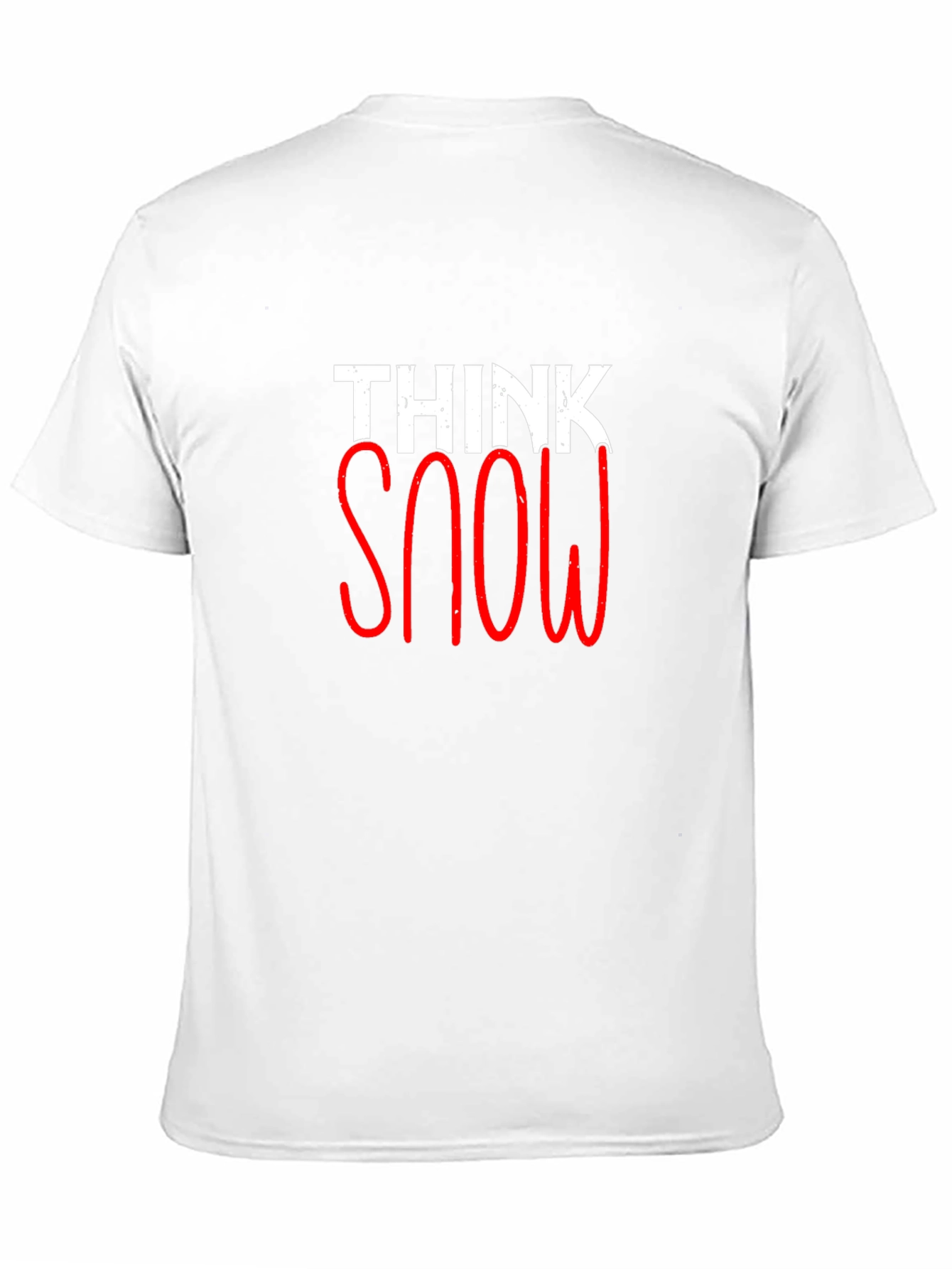 Think Snow Graphic Tee - Stylish Winter Shirt