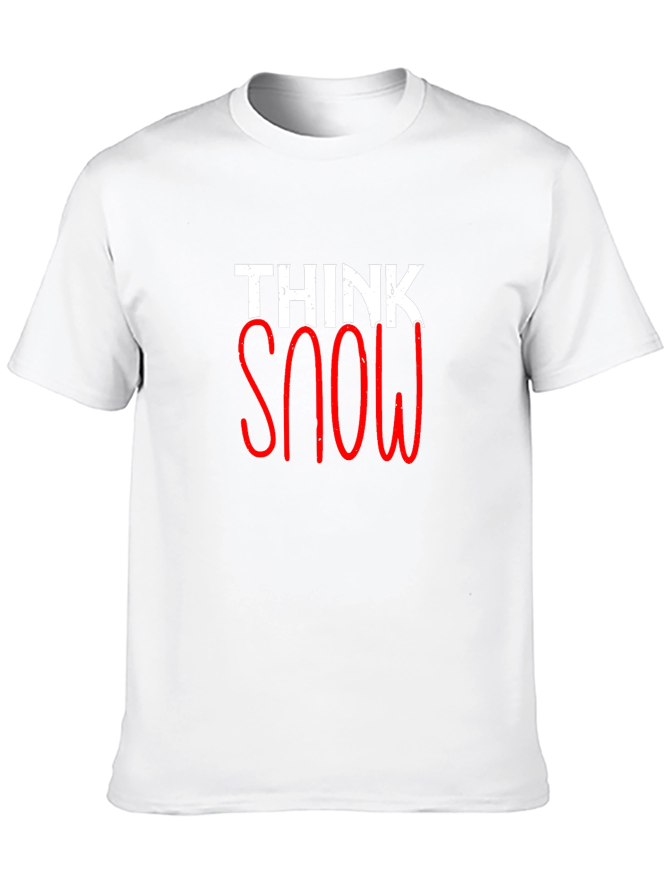 Think Snow Graphic Tee - Stylish Winter Shirt