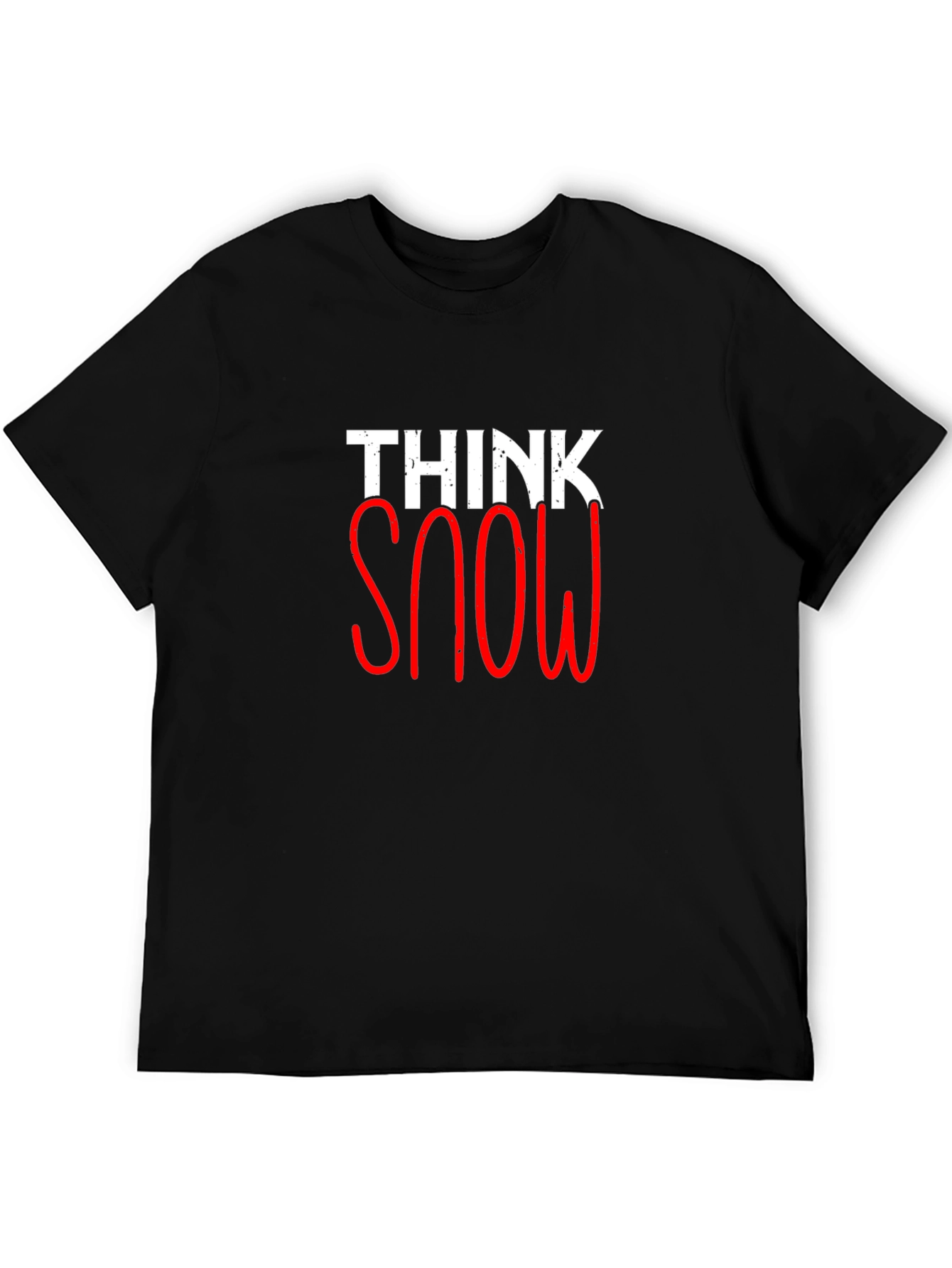 Think Snow Graphic Tee - Stylish Winter Shirt