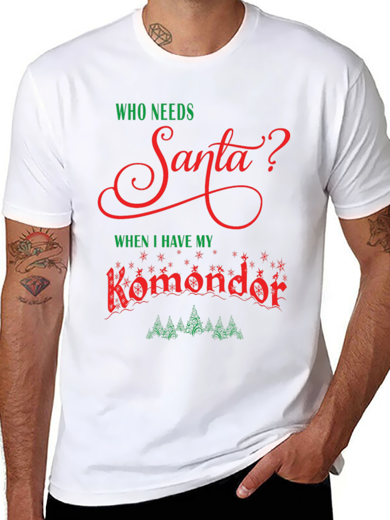 Who Needs Santa? Komondor Dog T-Shirt