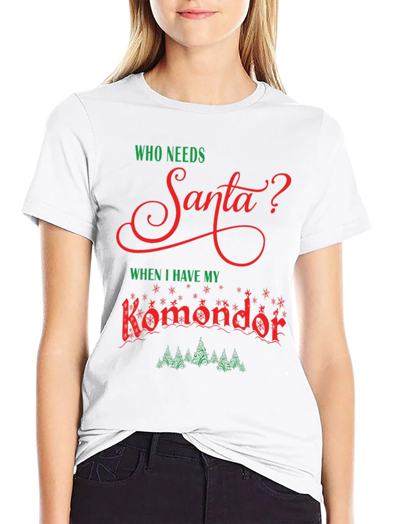 Who Needs Santa? Komondor Dog T-Shirt