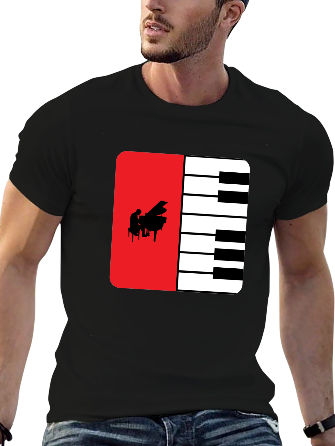 Piano Keys T-Shirt - Musical Design