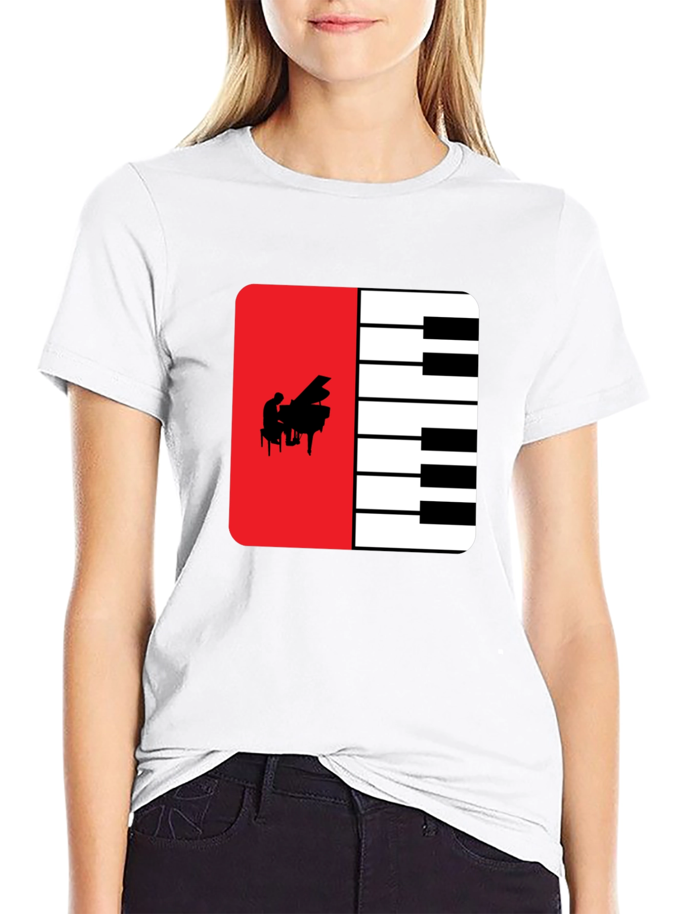 Piano Keys T-Shirt - Musical Design