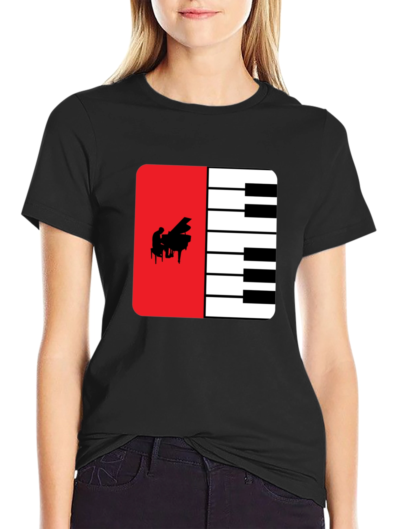 Piano Keys T-Shirt - Musical Design