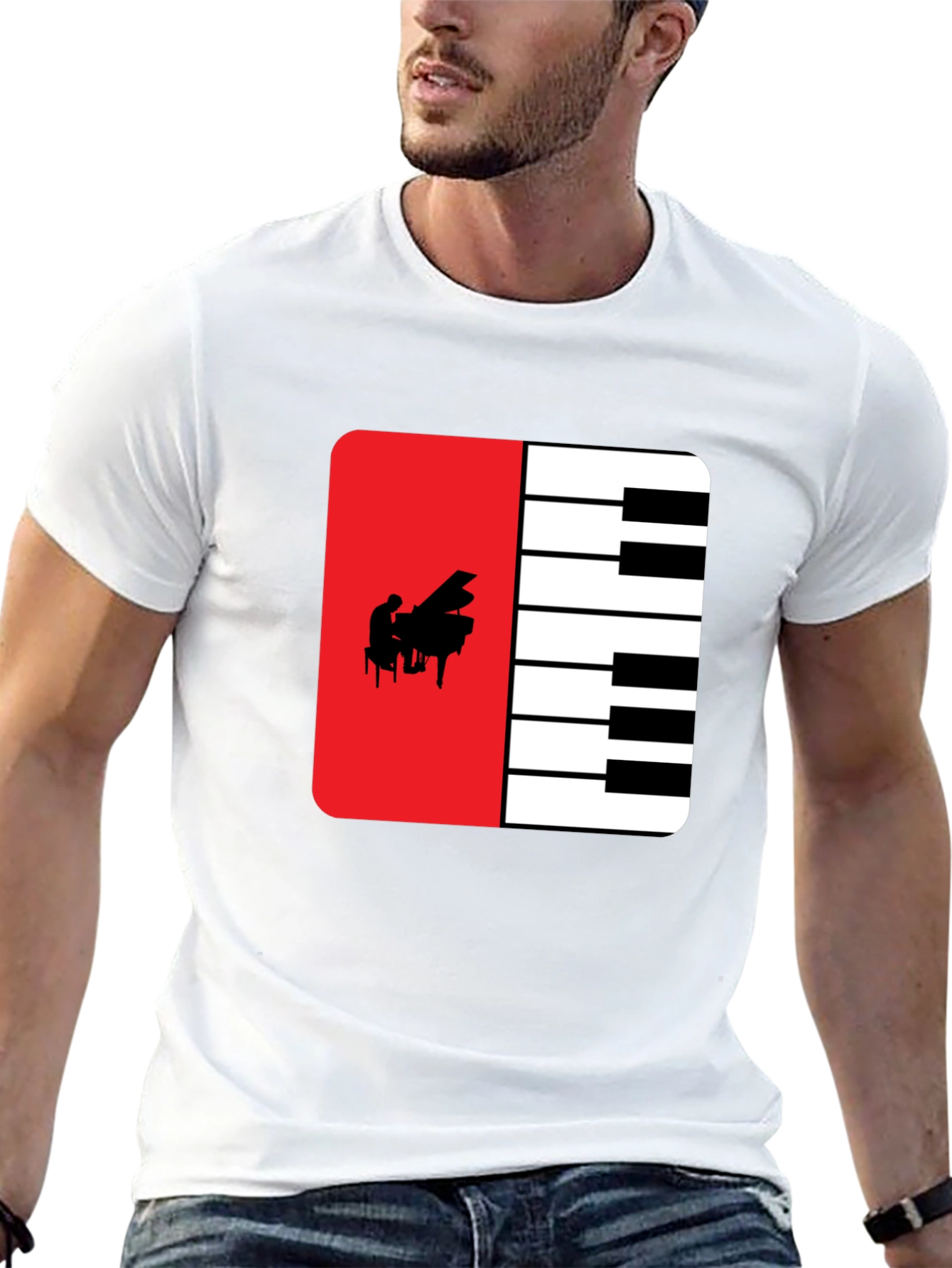 Piano Keys T-Shirt - Musical Design