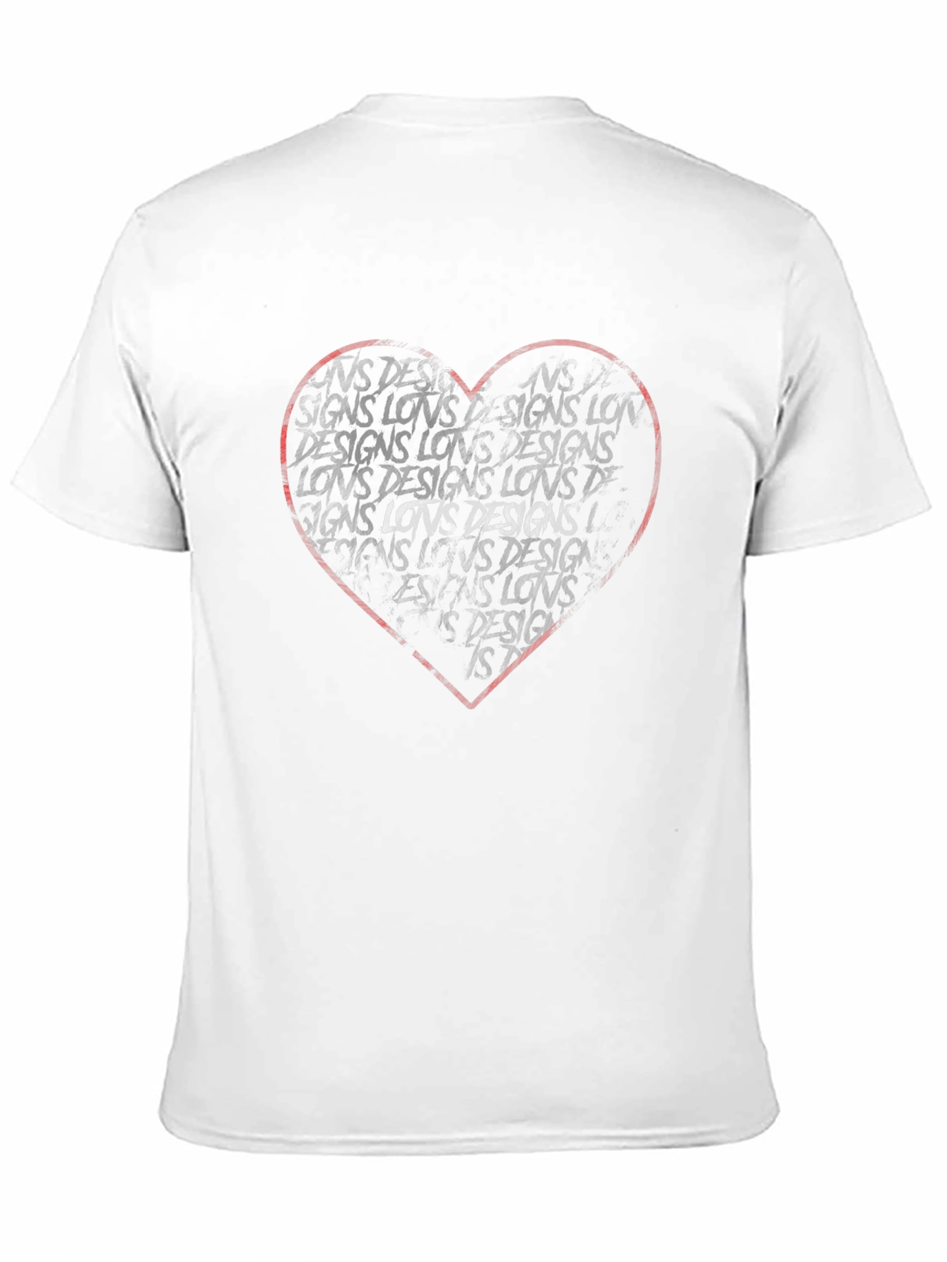 Heart Designs Graphic Tee - Black