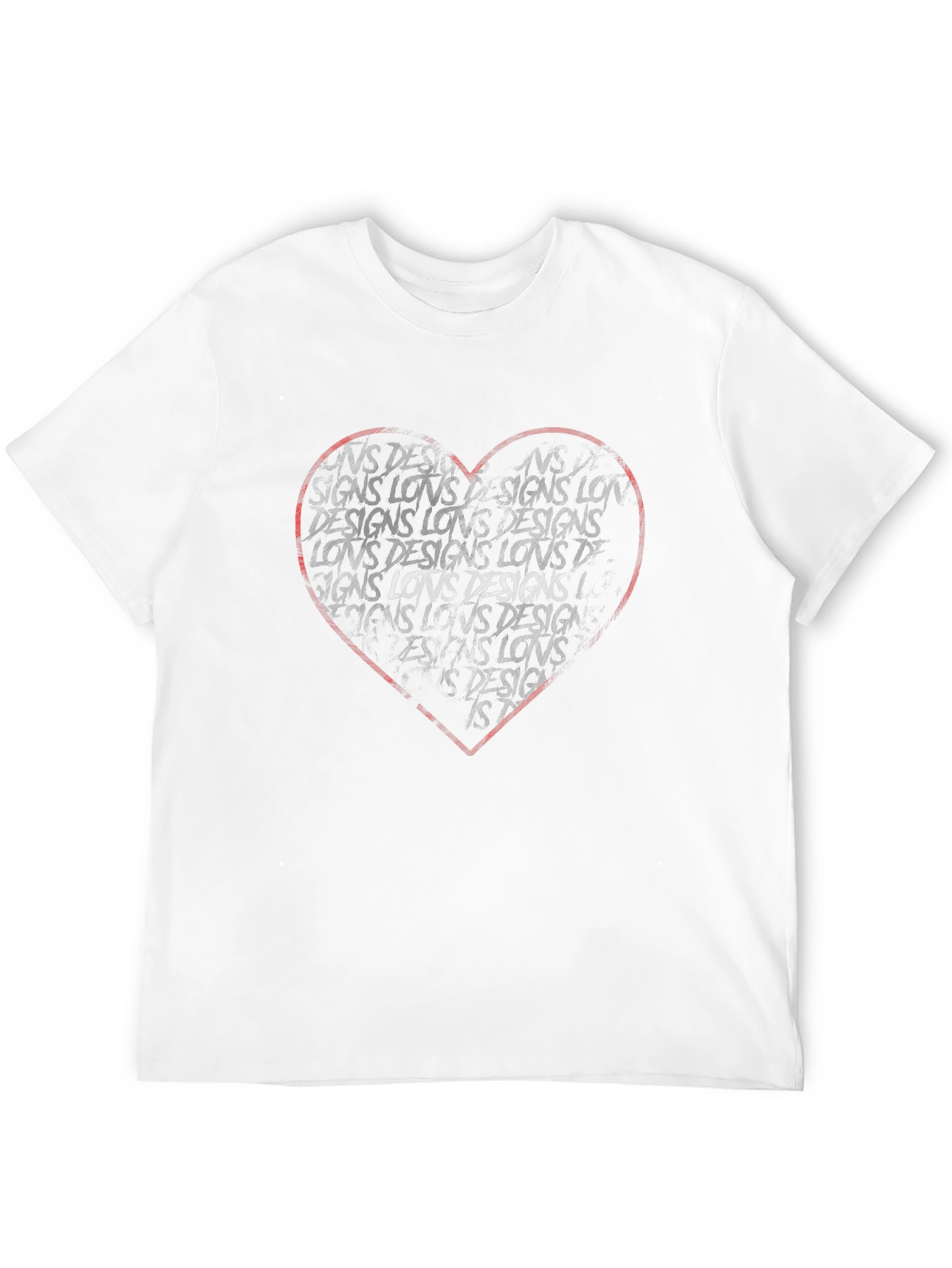 Heart Designs Graphic Tee - Black