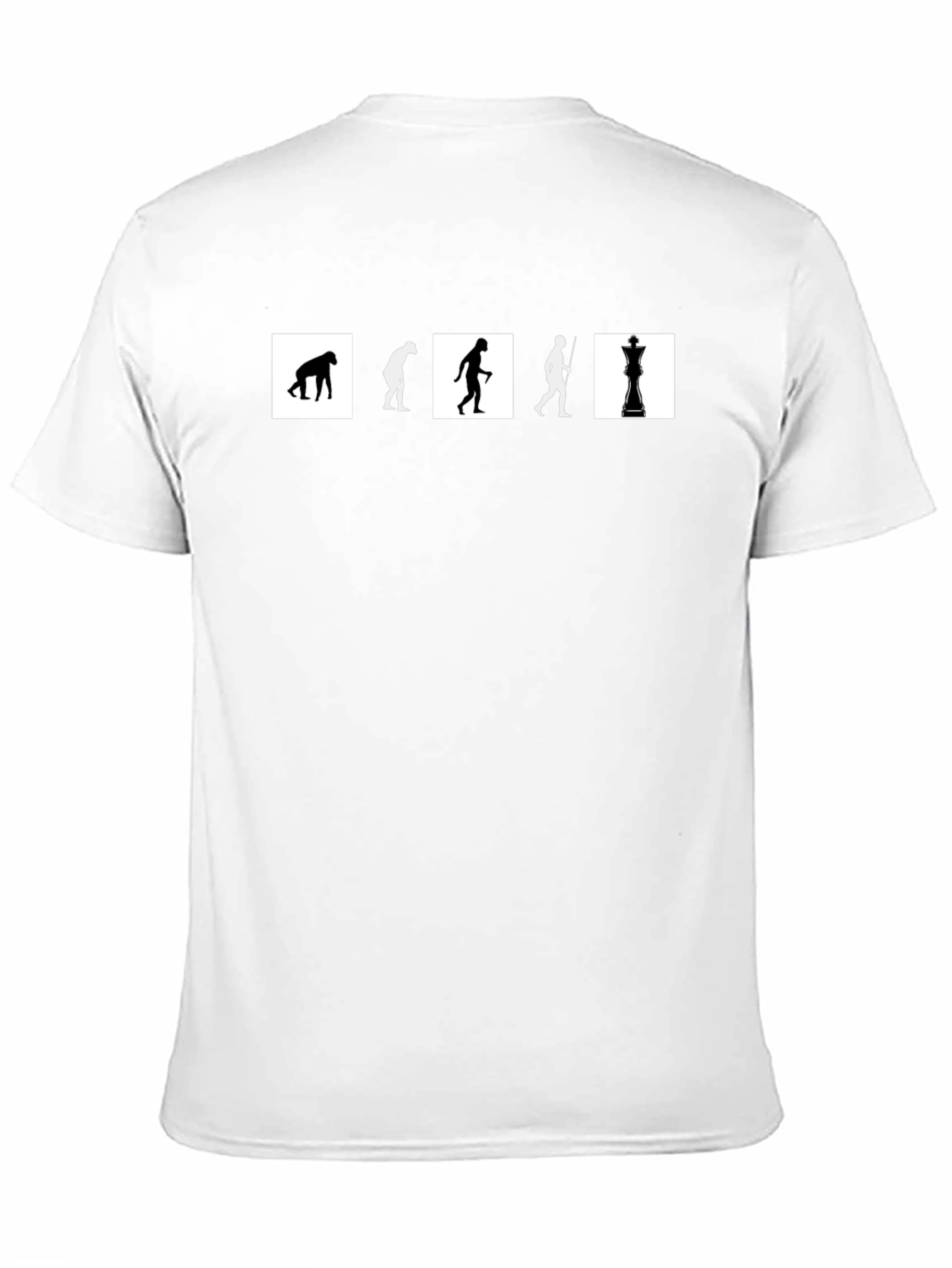 Evolution of Chess Black T-Shirt