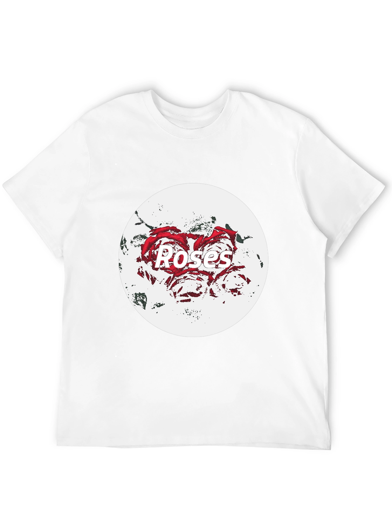 Roses Graphic T-Shirt - Black