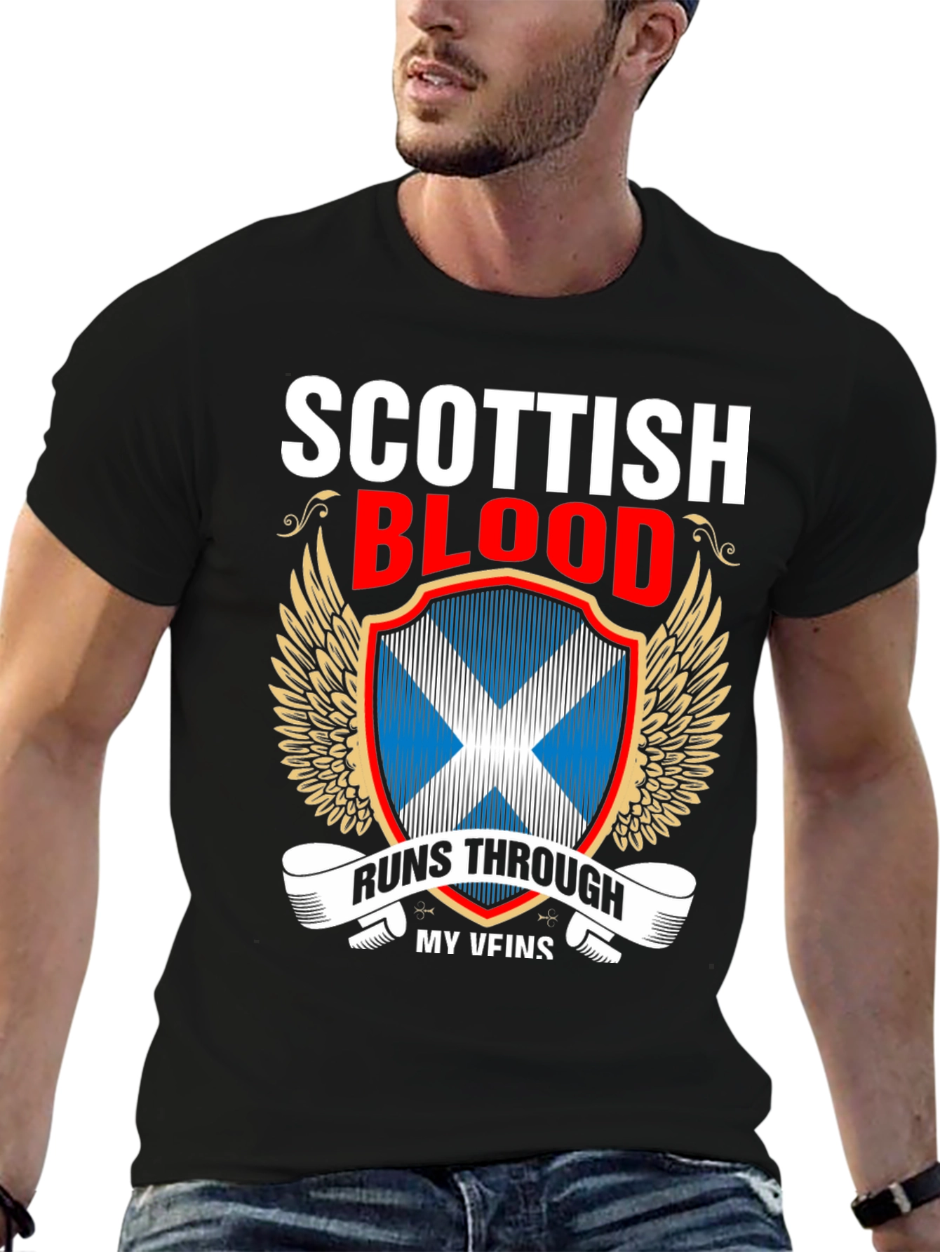 Scottish Blood Runs Through My Veins T-Shirt